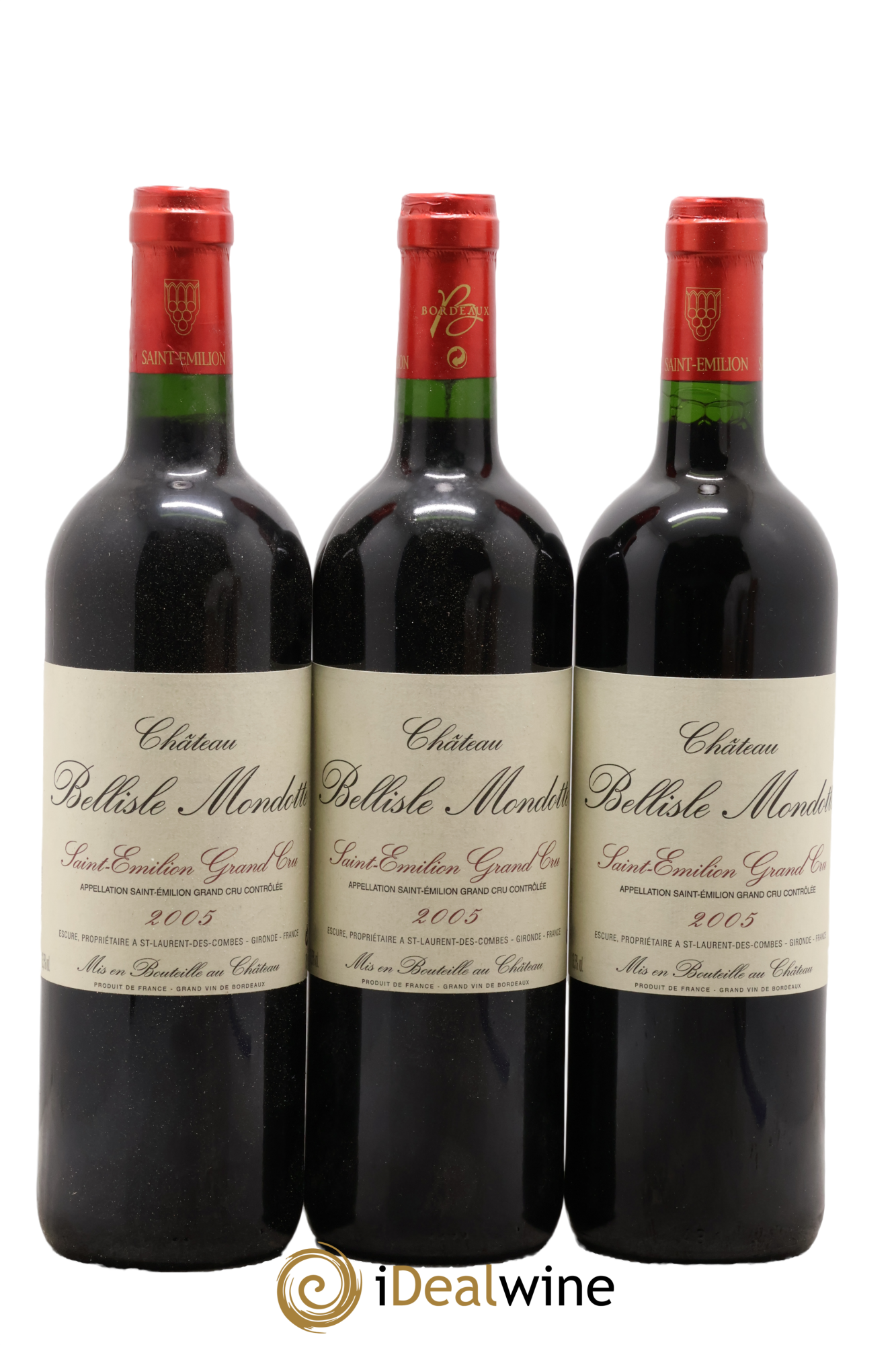 Château Bellisle Mondotte 2005 - Lot de 3 bouteilles - 0