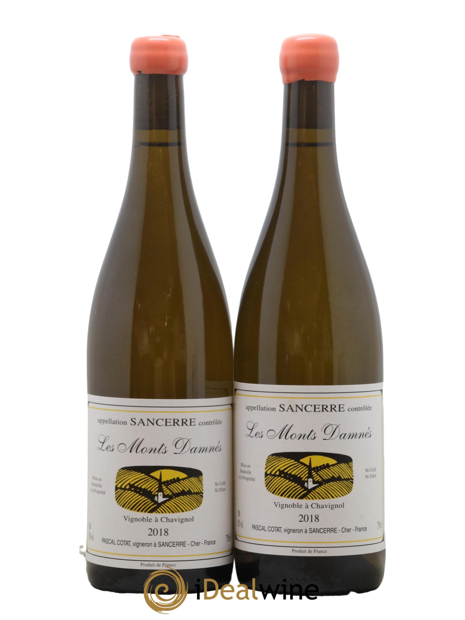 Sancerre Les Monts Damnés Pascal Cotat 2018 - Lot de 2 bouteilles - 0