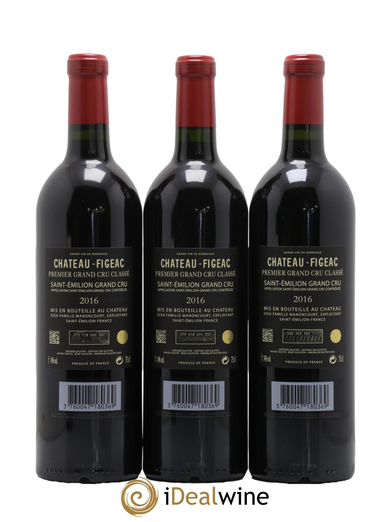 Château Figeac 1er Grand Cru Classé A 2016 - Lot de 6 bouteilles - 5