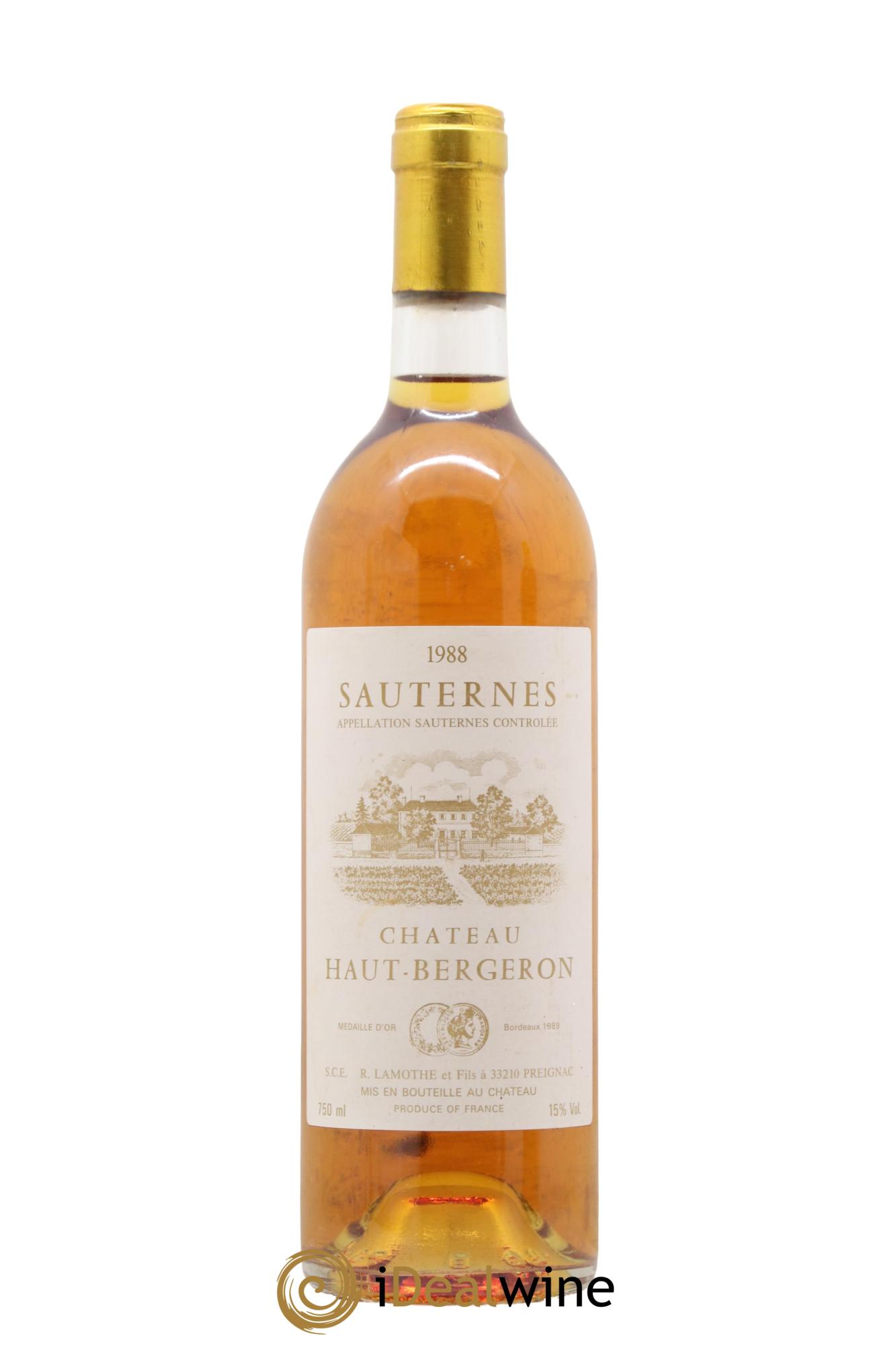 Château Haut-Bergeron 1988 - Lotto di 1 bottiglia - 0