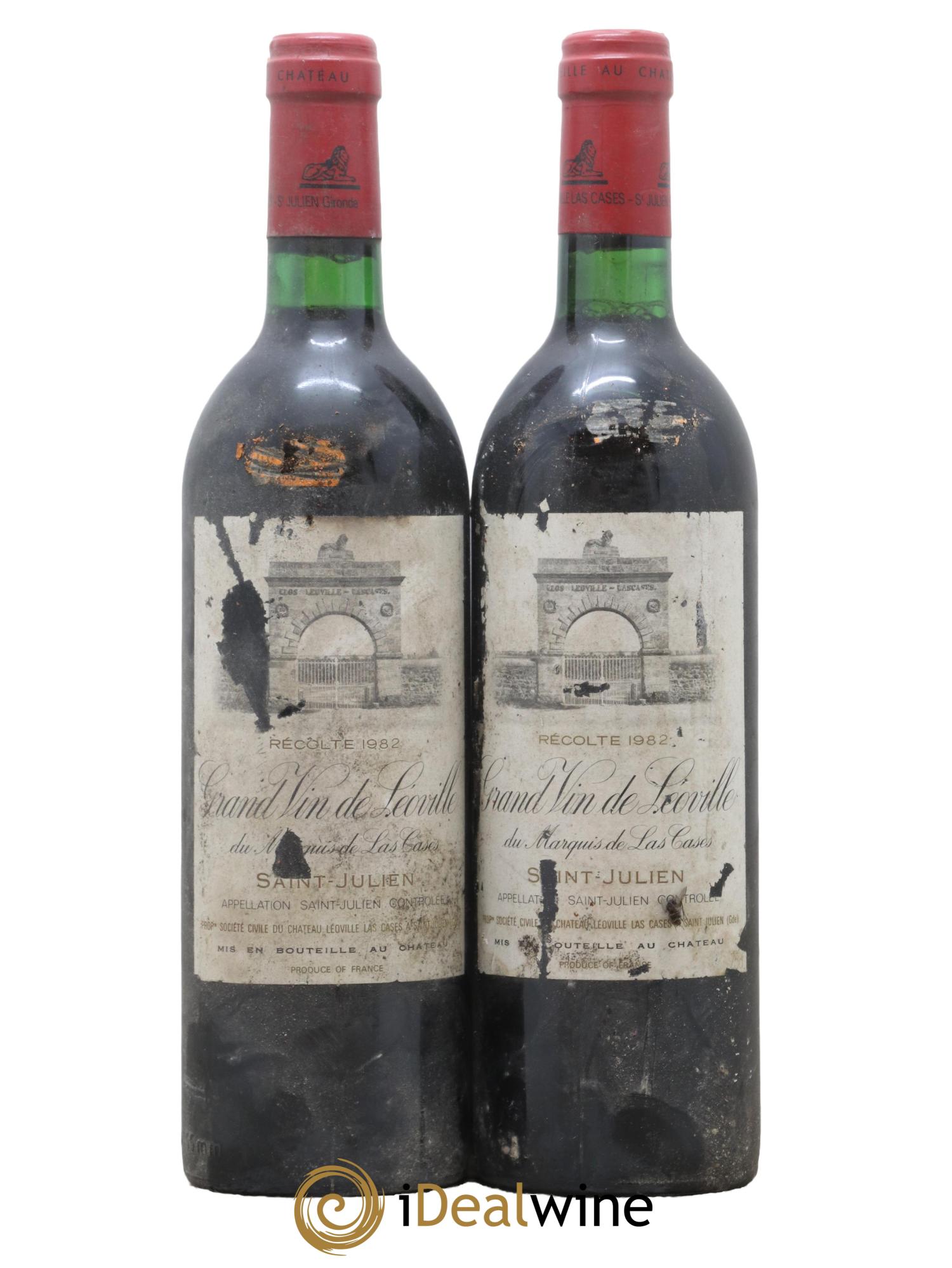 Château Léoville Las Cases 2ème Grand Cru Classé 1982 - Lot de 2 bouteilles - 0