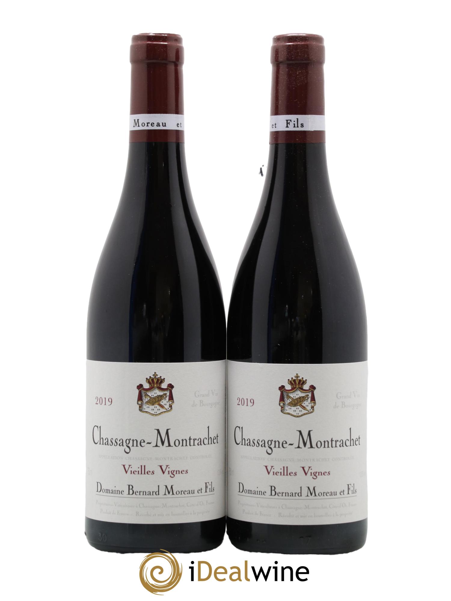 Chassagne-Montrachet Vieilles Vignes Bernard Moreau et Fils (Domaine) 2019 - Lot de 2 bouteilles - 0