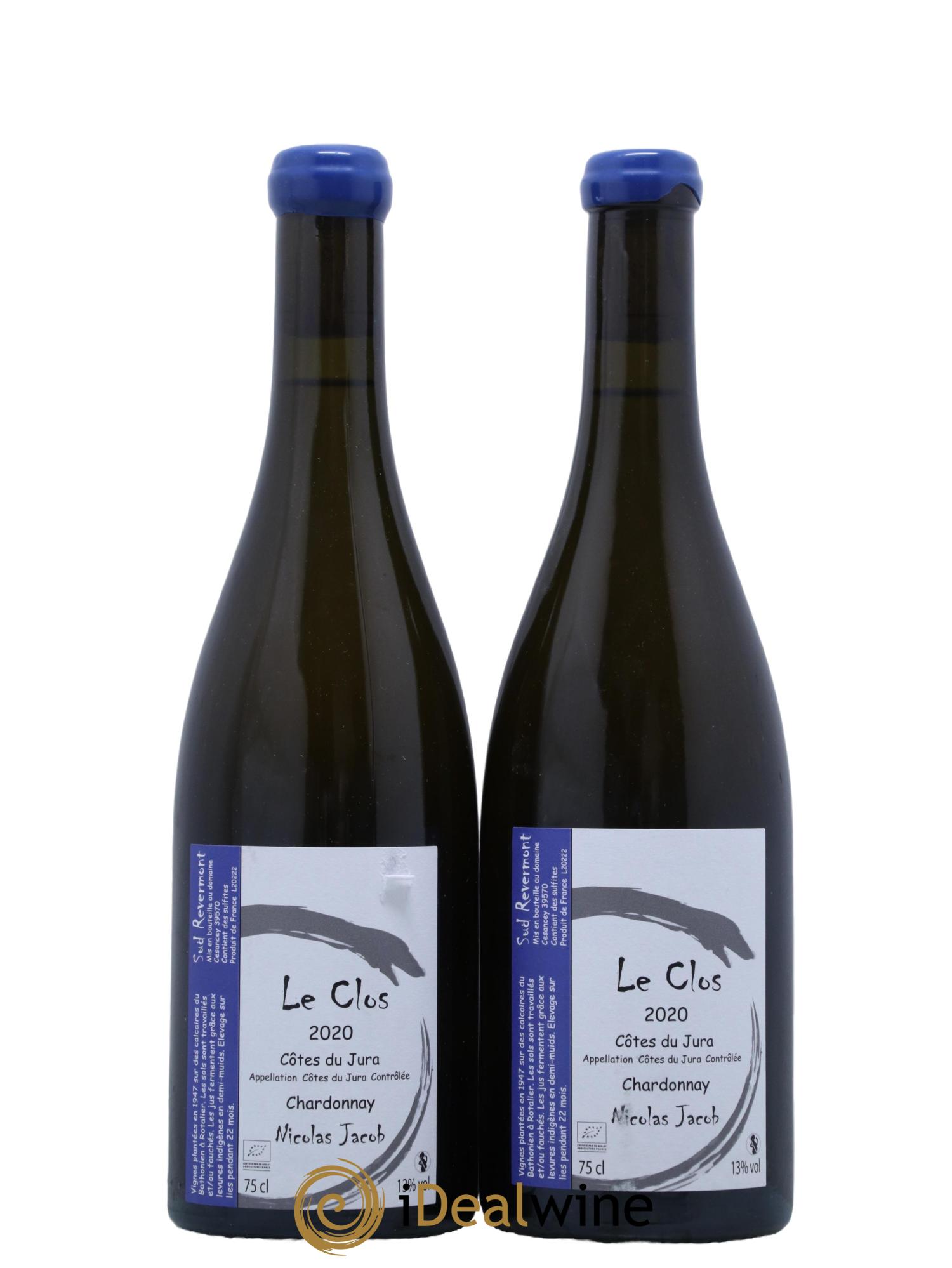 Côtes du Jura Chardonnay Le Clos Nicolas Jacob 2020 - Lot de 2 bouteilles - 0