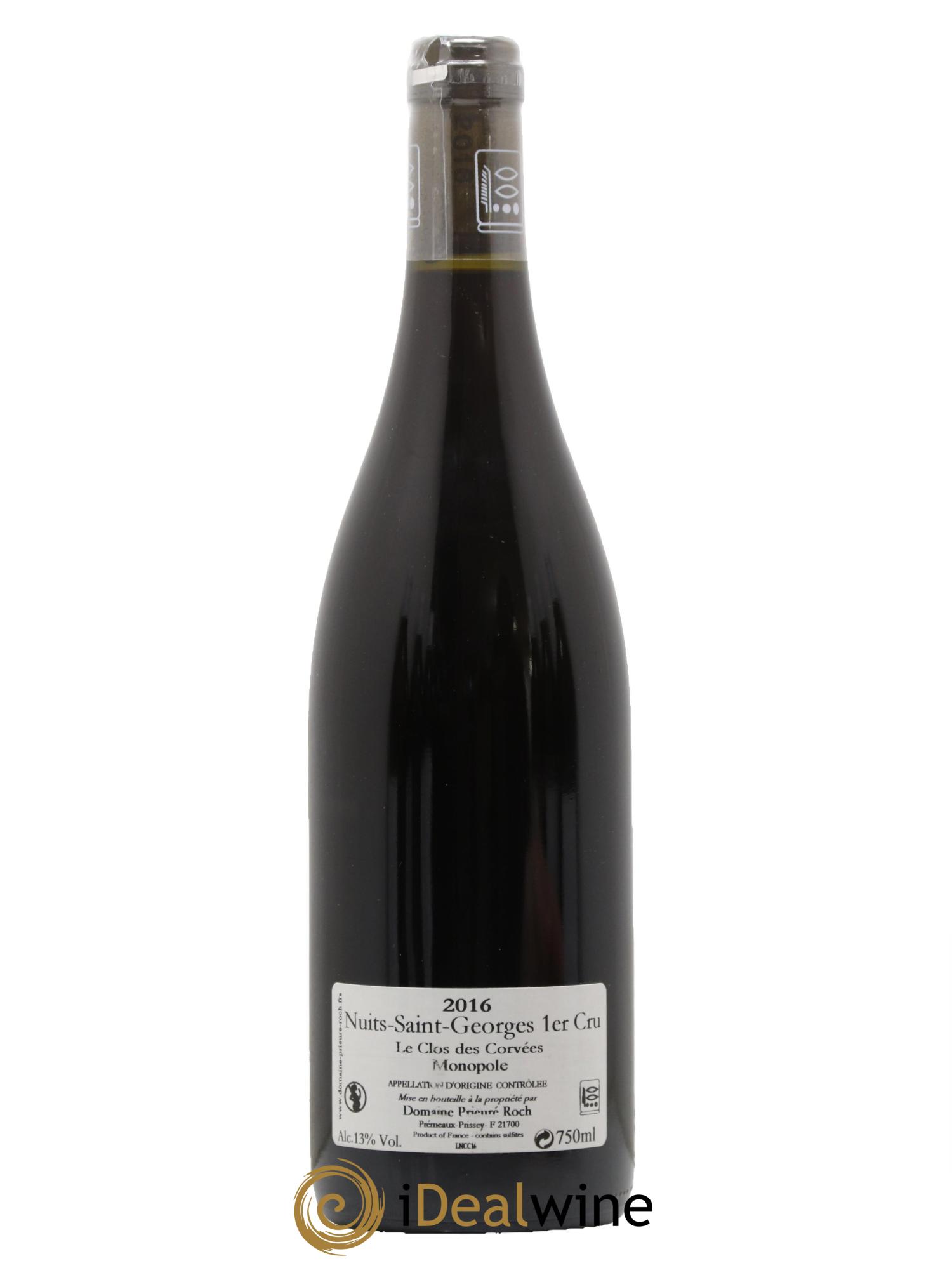 Nuits-Saint-Georges 1er Cru Le Clos des Corvées Vieilles Vignes Prieuré Roch 2016 - Lotto di 1 bottiglia - 1