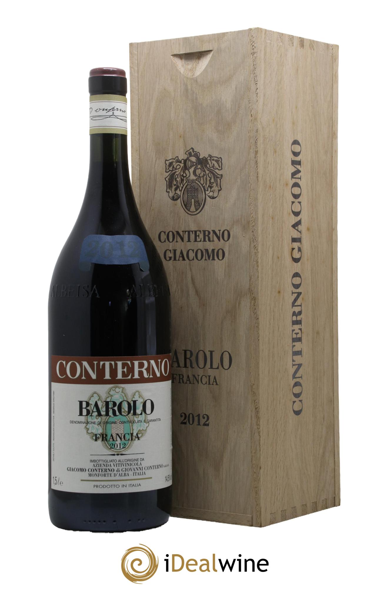 Barolo DOCG Vigna Francia Giacomo Conterno 2012 - Lot de 1 magnum - 0