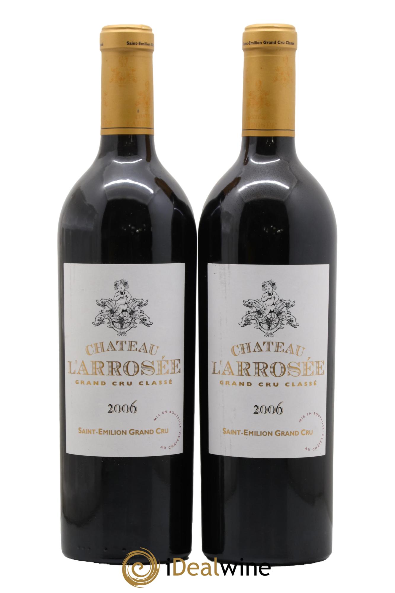 Château l' Arrosée Grand Cru Classé 2006 - Lot de 2 bouteilles - 0