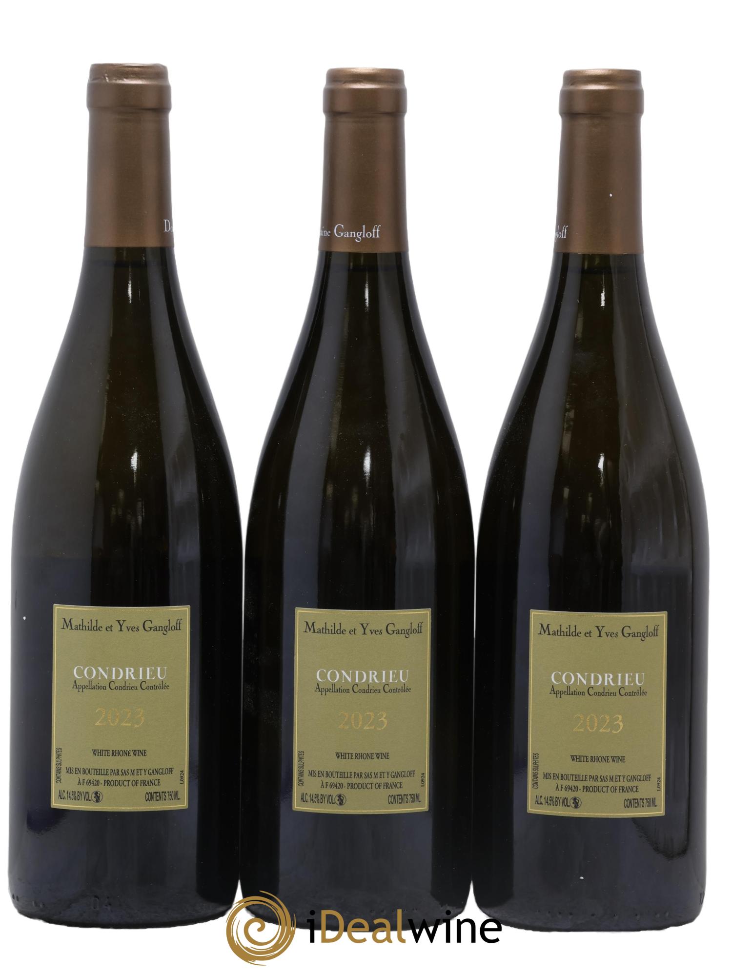 Condrieu Domaine Gangloff (Domaine) 2023 - Lot of 3 bottles - 1