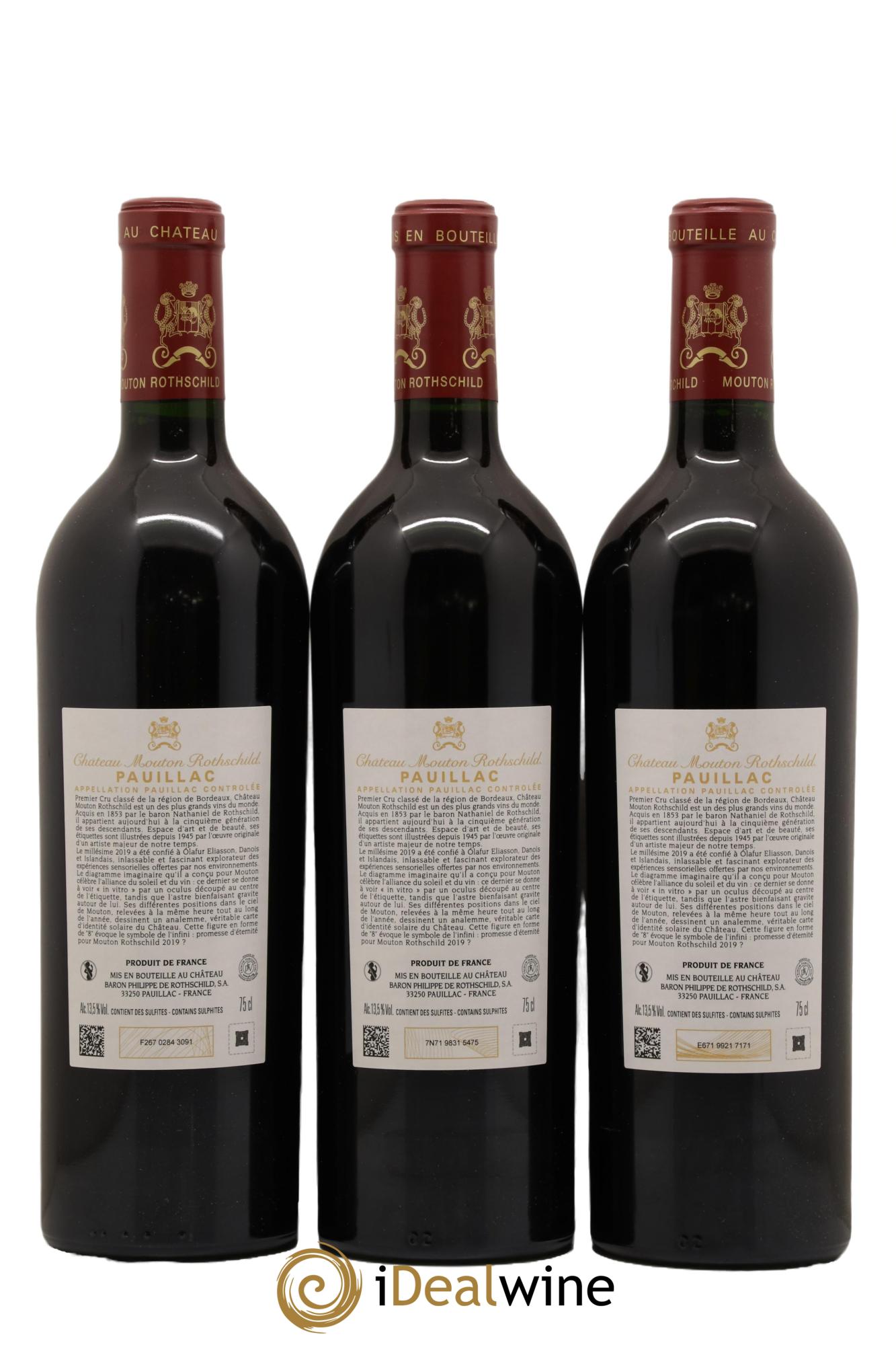 Château Mouton Rothschild 1er Grand Cru Classé 2019 - Lot de 6 bouteilles - 4
