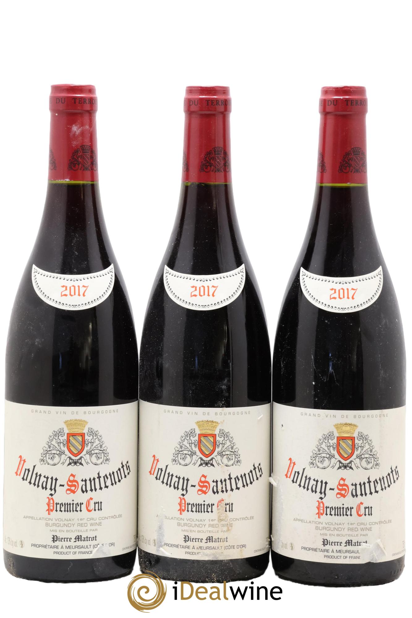 Volnay 1er Cru Santenots Matrot (Domaine) 2017 - Lot de 3 bouteilles - 0