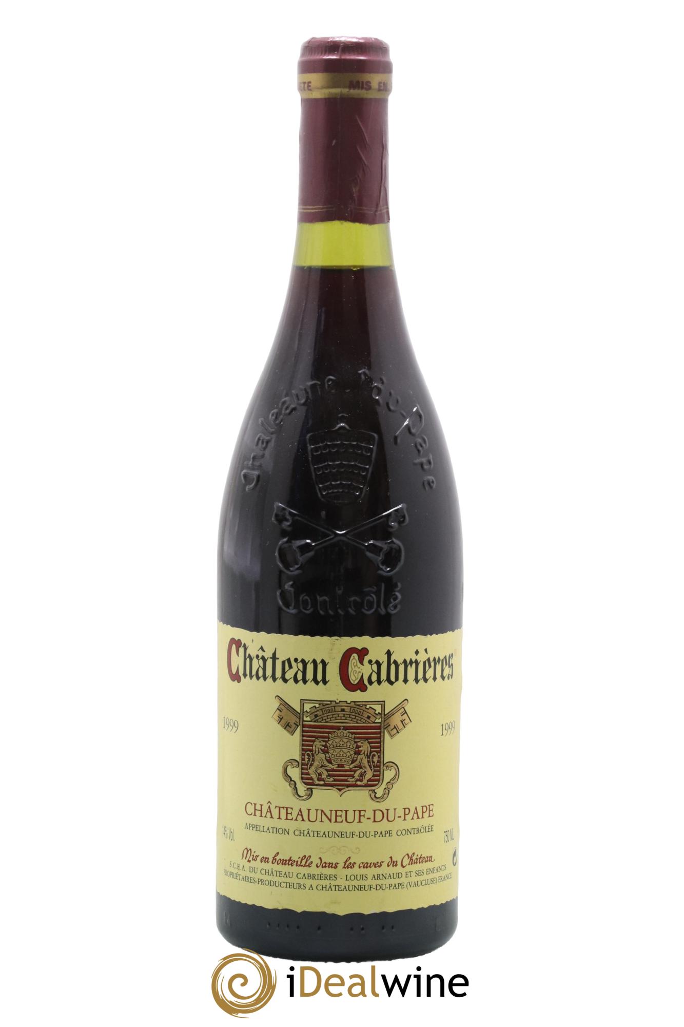 Châteauneuf-du-Pape Château Cabrières 1999 - Lot de 1 bouteille - 0