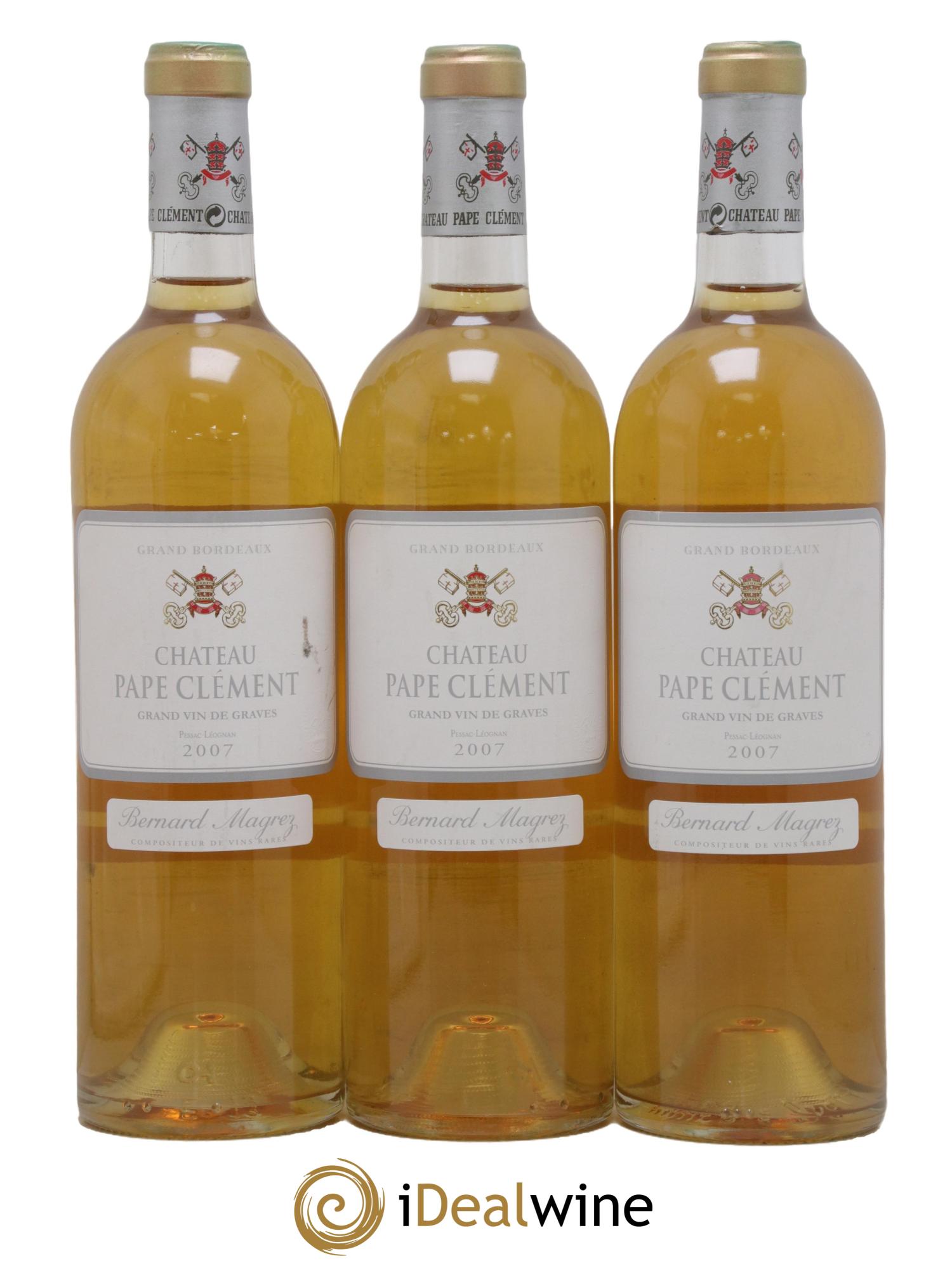 Château Pape Clément 2007 - Lot of 3 bottles - 0