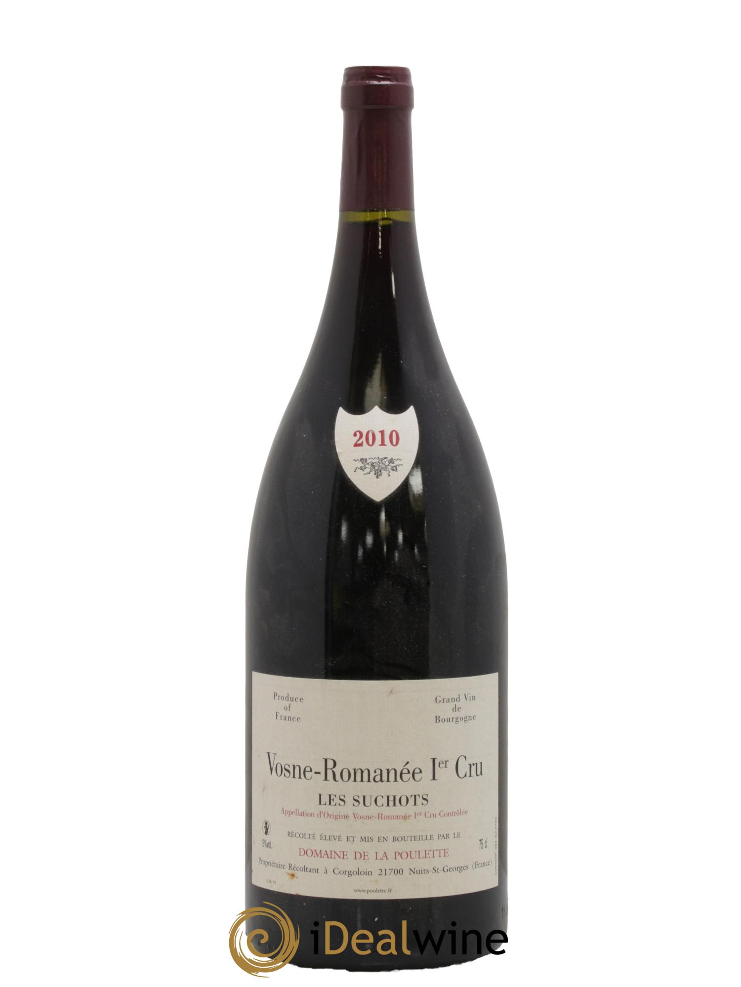 Vosne-Romanée 1er Cru Les Suchots Domaine de la Poulette 2010 - Lot de 1 magnum - 0