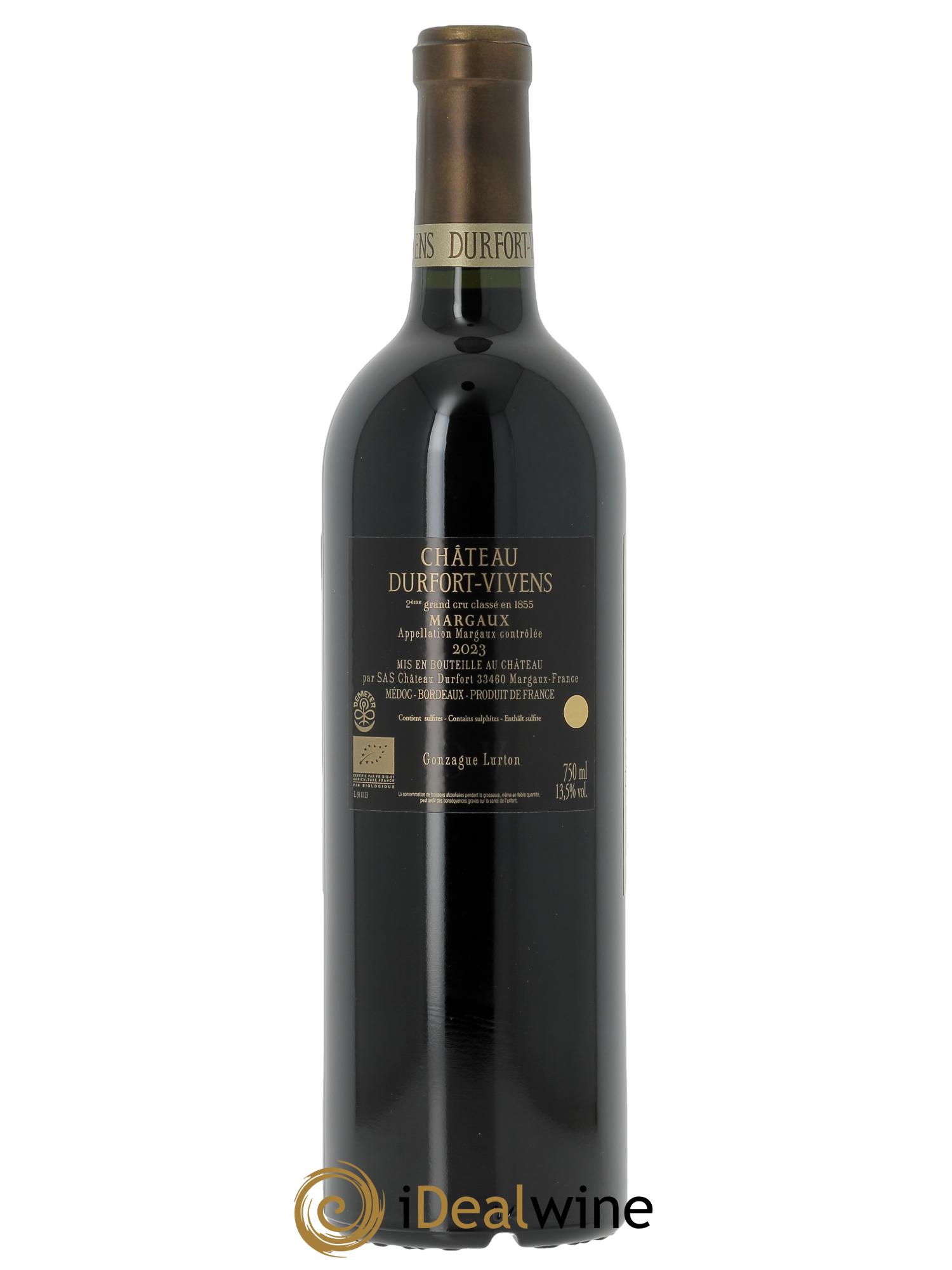 Château Durfort Vivens 2ème Grand Cru Classé (CBO à partir de 6 bts) 2023 - Lot de 1 bouteille - 1