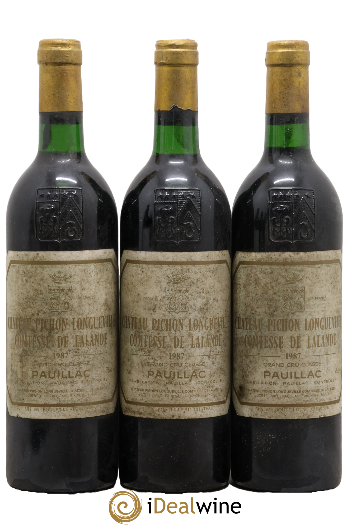 Château Pichon Longueville Comtesse de Lalande 2ème Grand Cru Classé 1987 - Posten von 3 Flaschen - 0