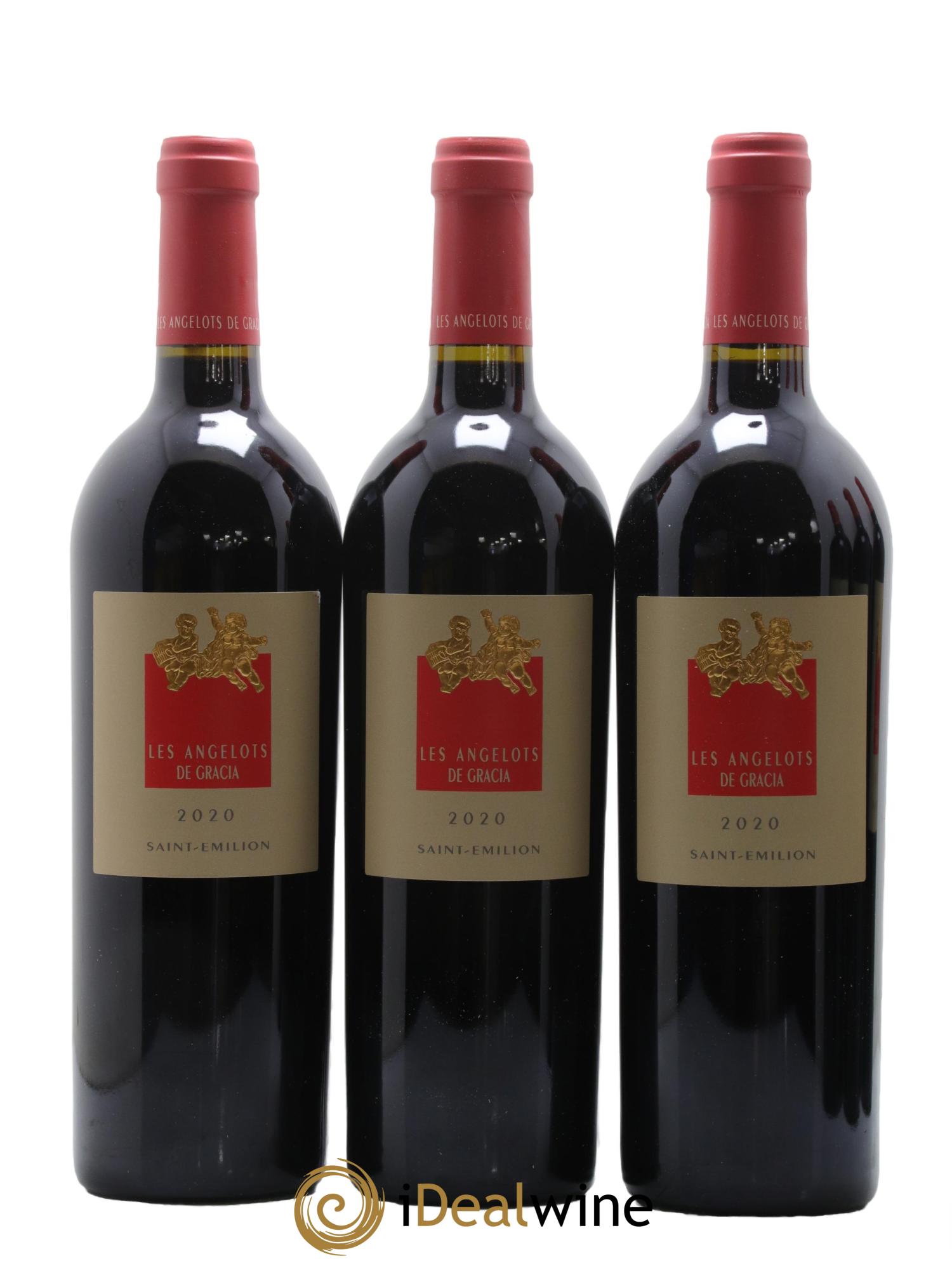 Saint-Émilion Grand Cru Les Angelots de Gracia Chateau Gracia 2020 - Lot de 6 bouteilles - 1
