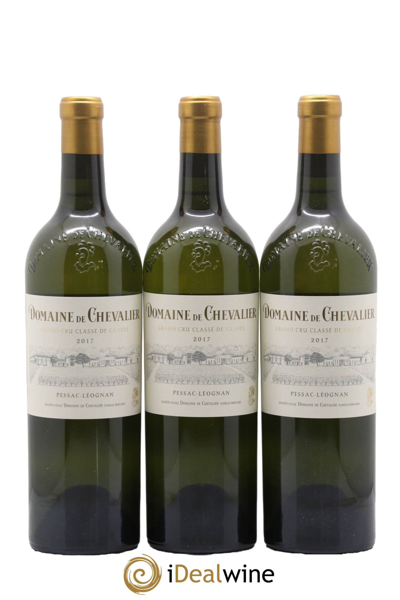 Domaine de Chevalier Cru Classé de Graves 2017 - Lot de 3 bouteilles - 0