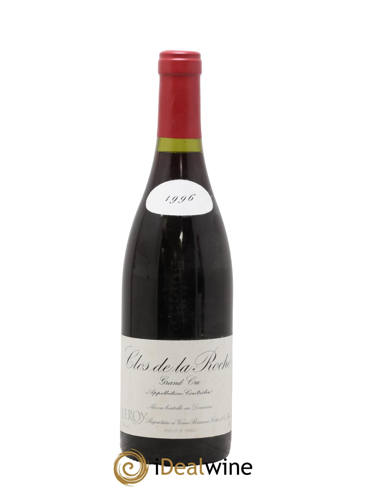 Clos de la Roche Grand Cru Leroy (Domaine) 1996 - Lot de 1 bouteille - 0