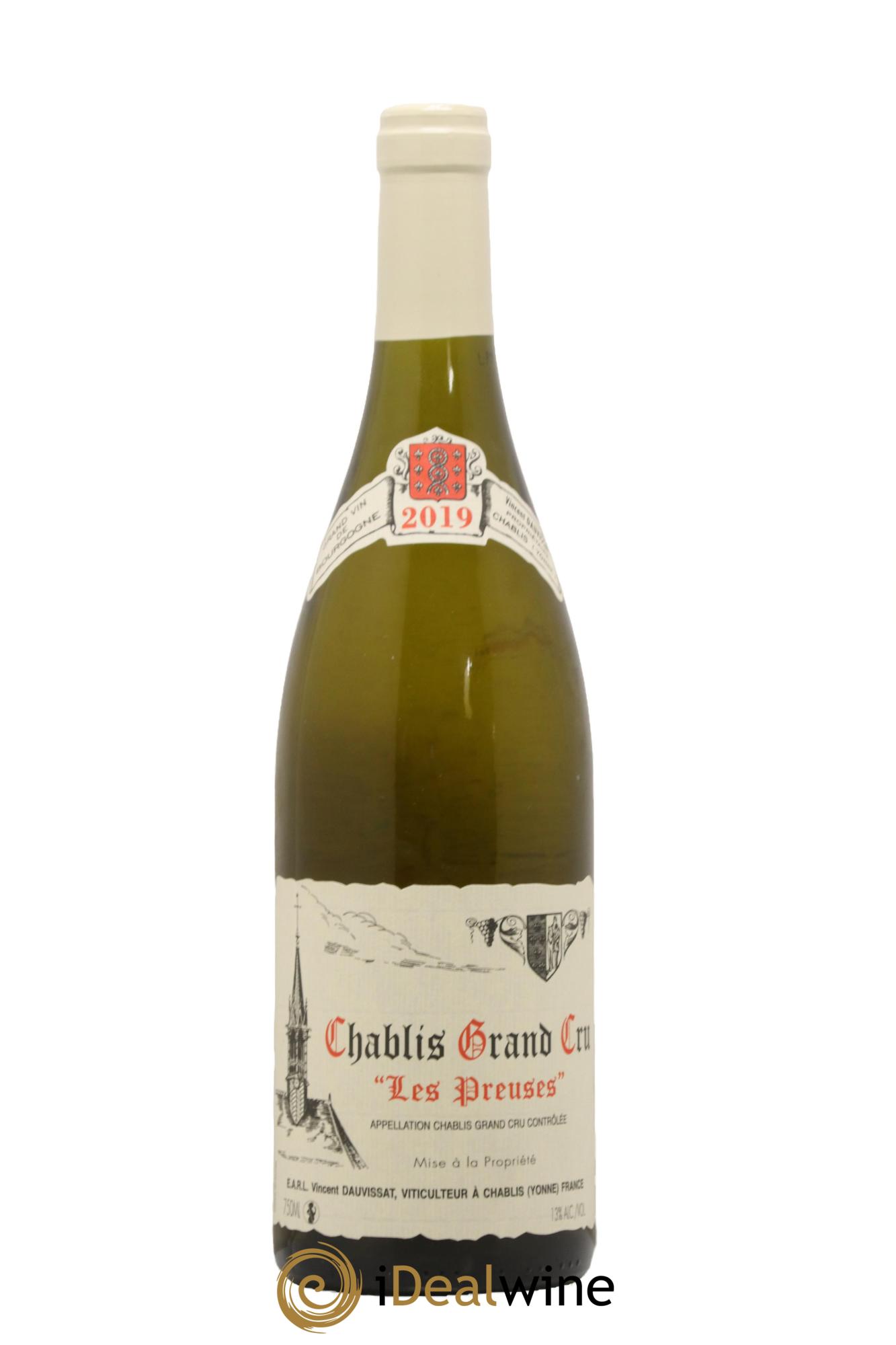 Chablis Grand Cru Les Preuses Vincent Dauvissat (Domaine) 2019 - Lot de 1 bouteille - 0