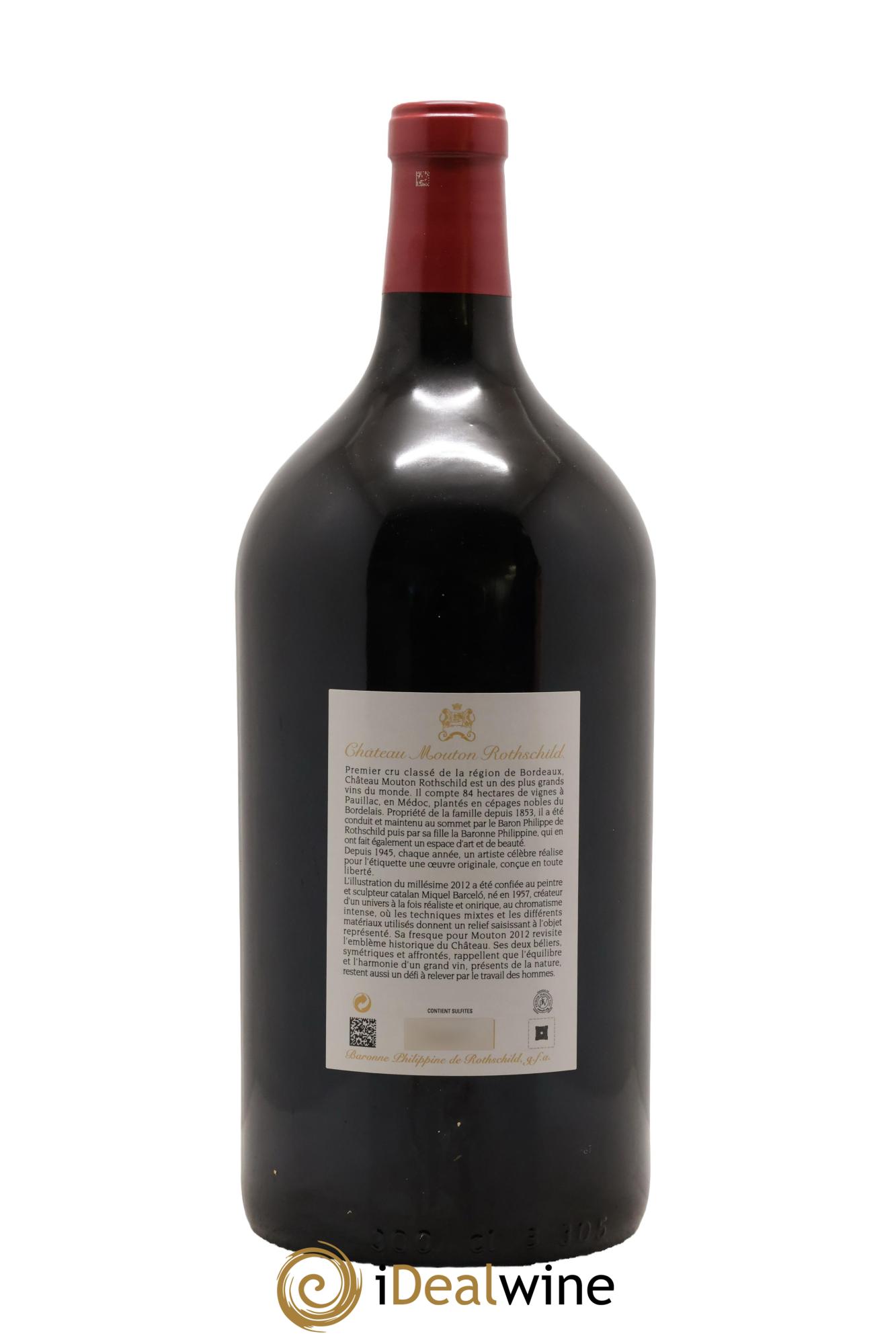 Château Mouton Rothschild 1er Grand Cru Classé 2012 - Lot of 1 double magnum - 2