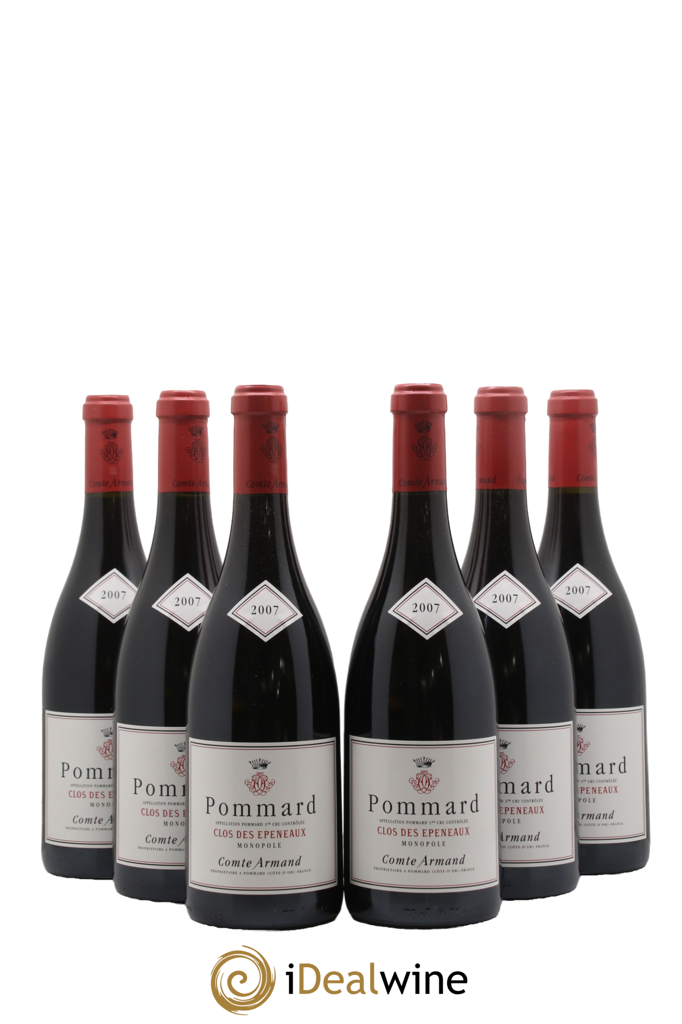 Pommard 1er Cru Clos des Epeneaux Comte Armand 2007 - Lot de 6 bouteilles - 0