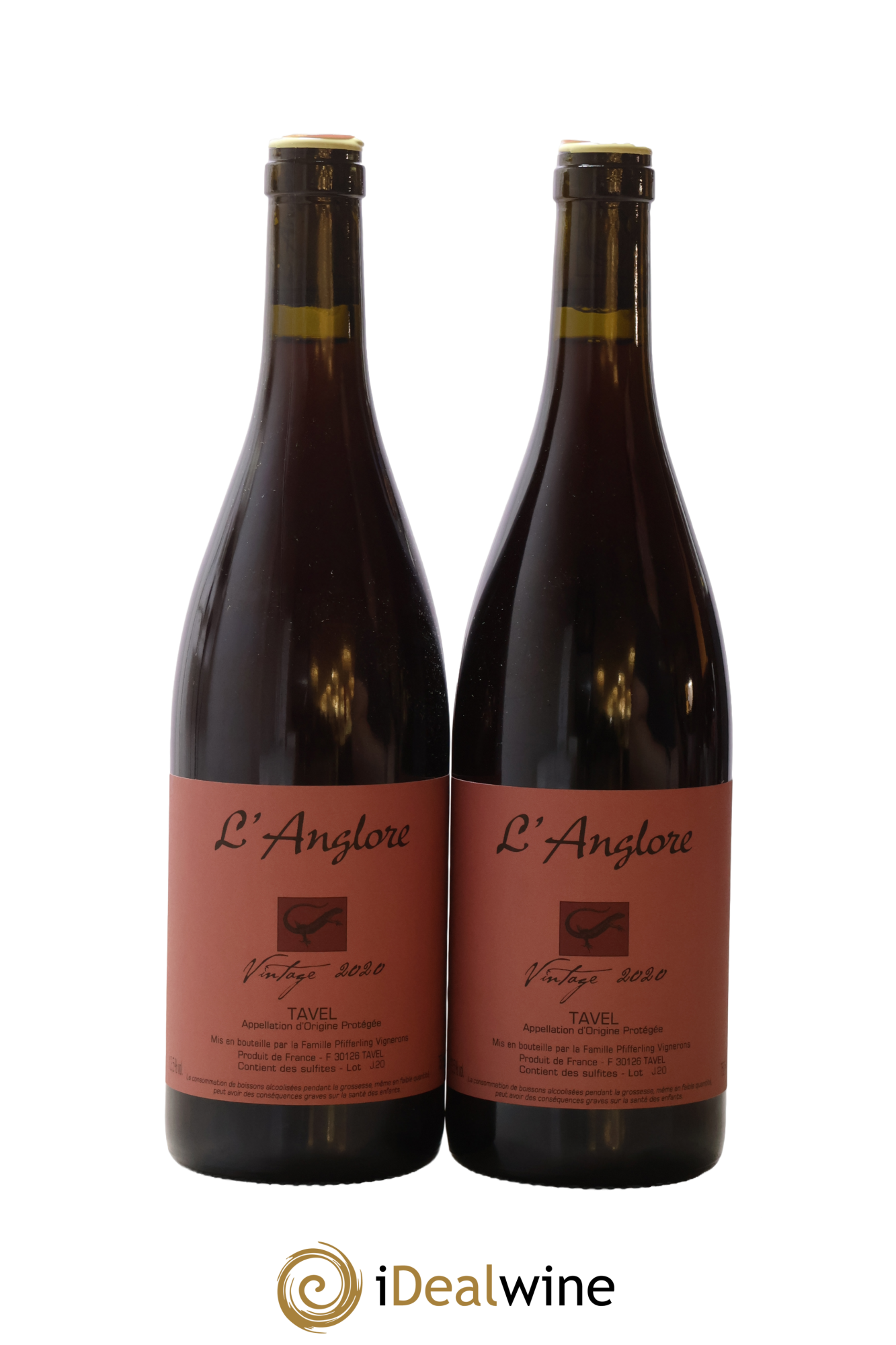 Tavel Vintage L'Anglore 2020 - Lot de 2 bouteilles - 0