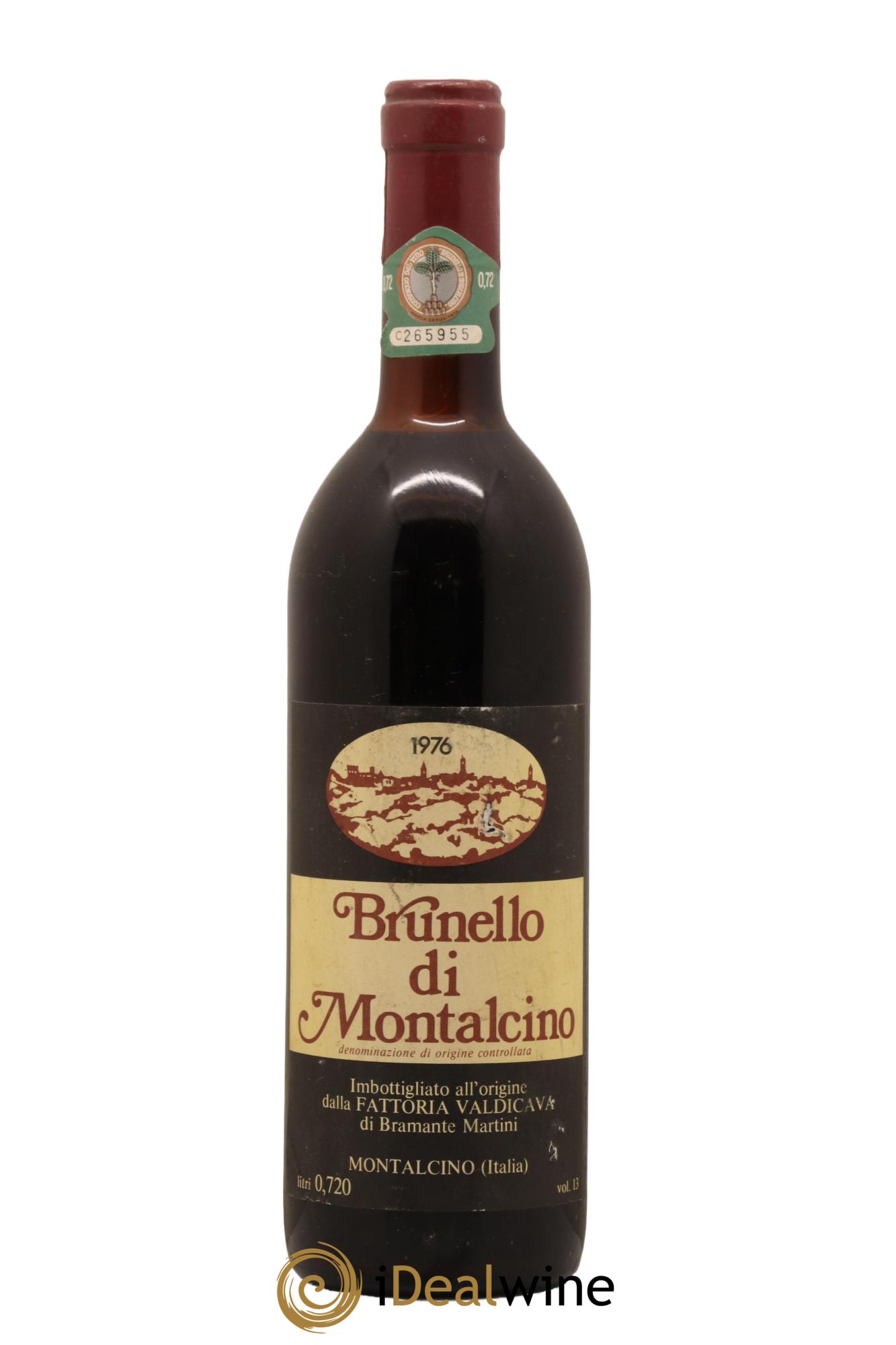 Brunello di Montalcino DOCG Valdicava Vincenzo Abbruzzese 1976 - Lotto di 1 bottiglia - 0