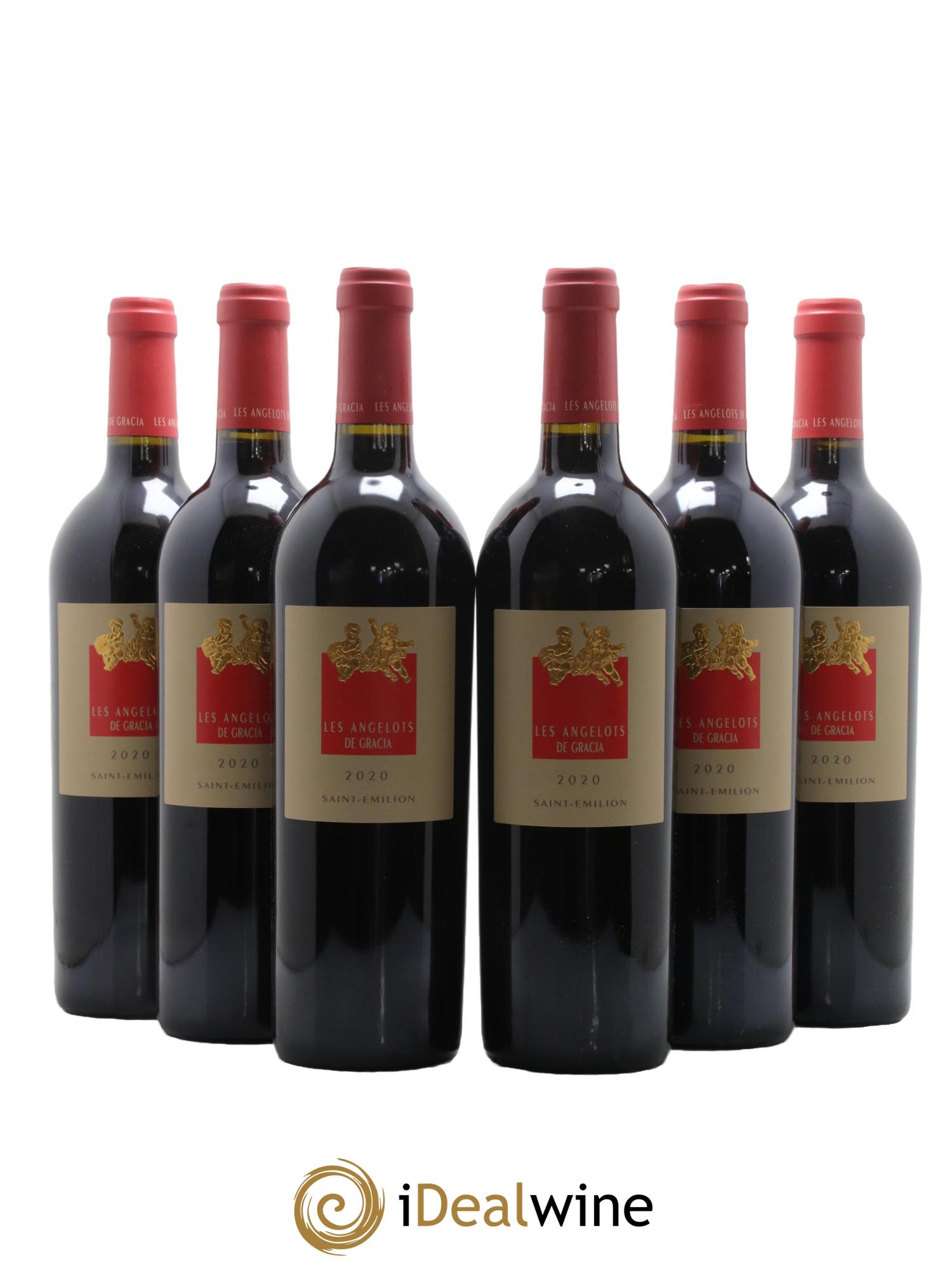 Saint-Émilion Grand Cru Les Angelots de Gracia Chateau Gracia 2020 - Lot de 6 bouteilles - 0