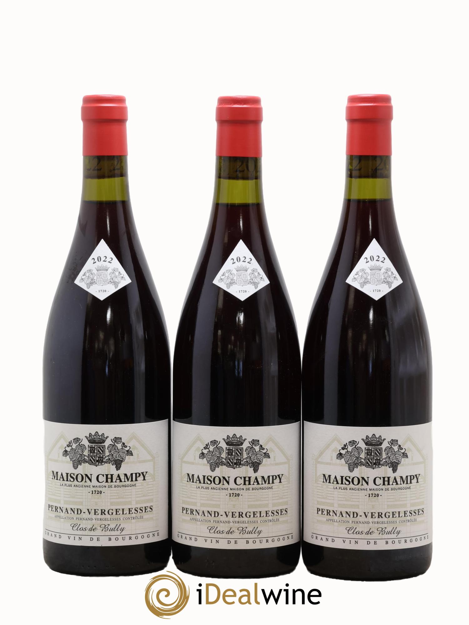 Pernand-Vergelesses Clos De Bully Maison Champy 2022 - Lotto di 3 bottiglie - 0