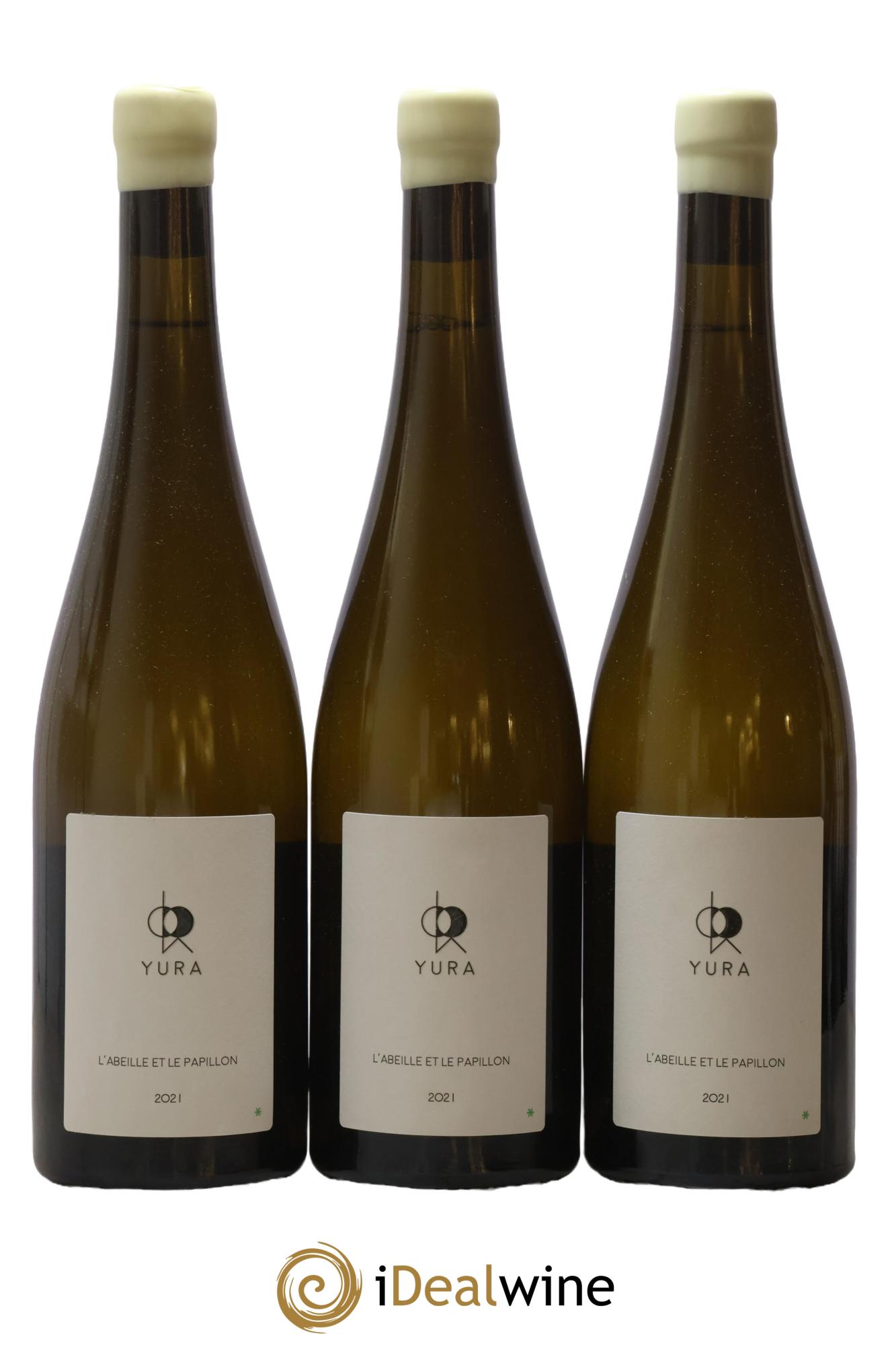 Alsace L'abeille et le papillon Jintaro Yura 2021 - Posten von 3 Flaschen - 0