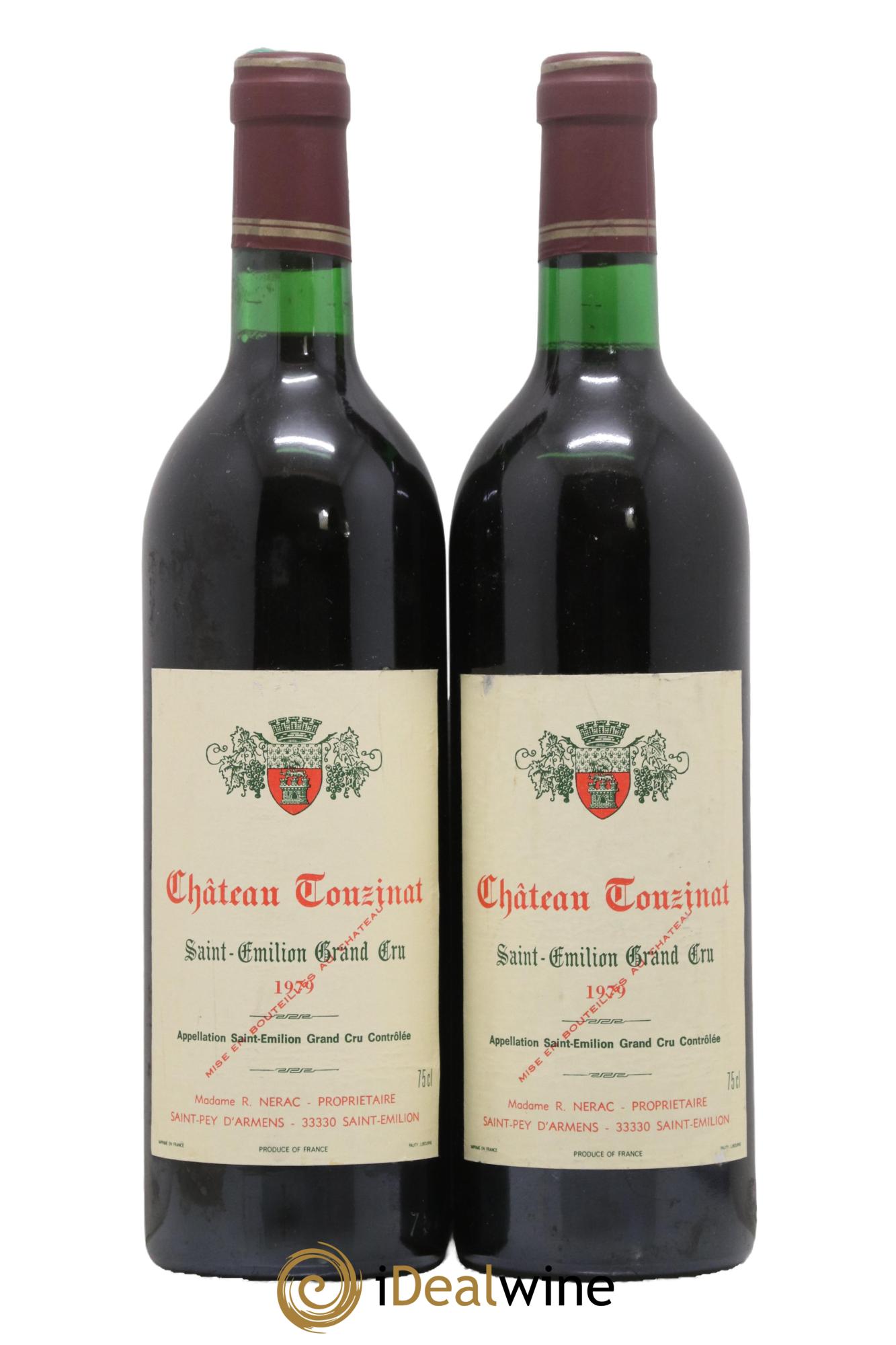 Château Touzinat 1979 - Posten von 2 Flaschen - 0