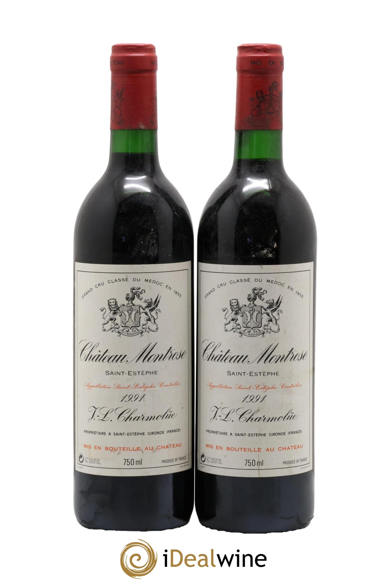 Château Montrose 2ème Grand Cru Classé 1991 - Lotto di 2 bottiglie - 0