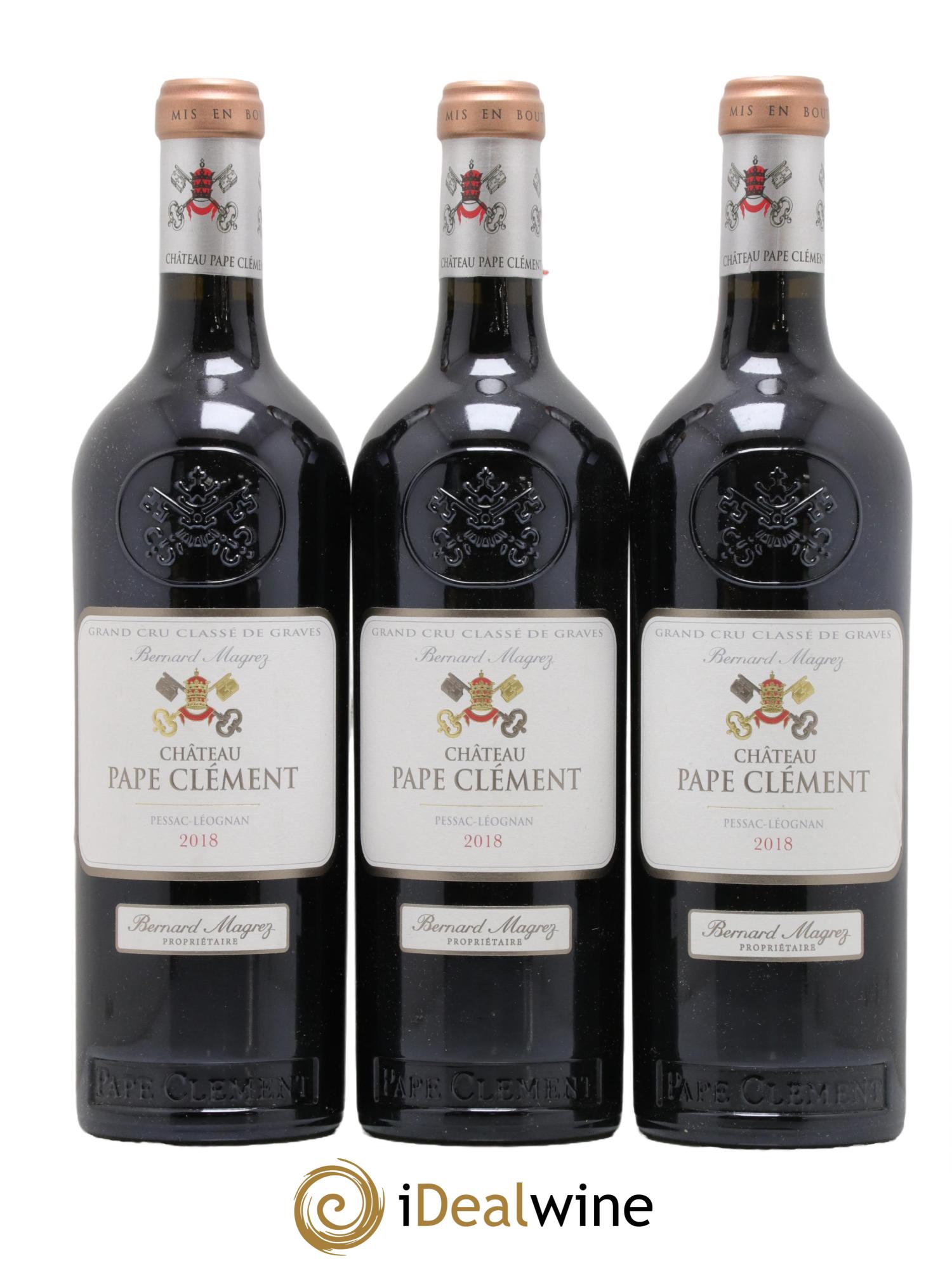 Château Pape Clément Cru Classé de Graves 2018 - Lot de 3 bouteilles - 0