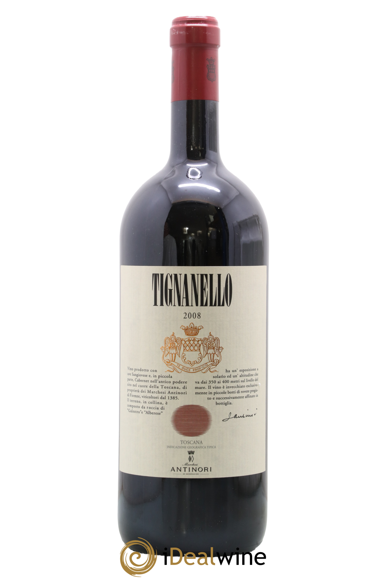 Toscana IGT Tignanello Tenuta Tignanello - Marchesi Antinori 2008 - Lot de 1 magnum - 0