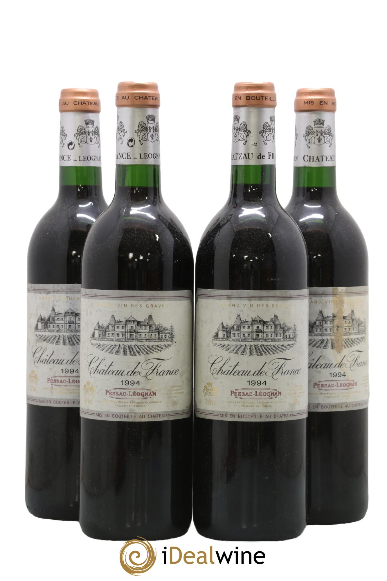 Château de France 1994 - Lot de 4 bouteilles - 0