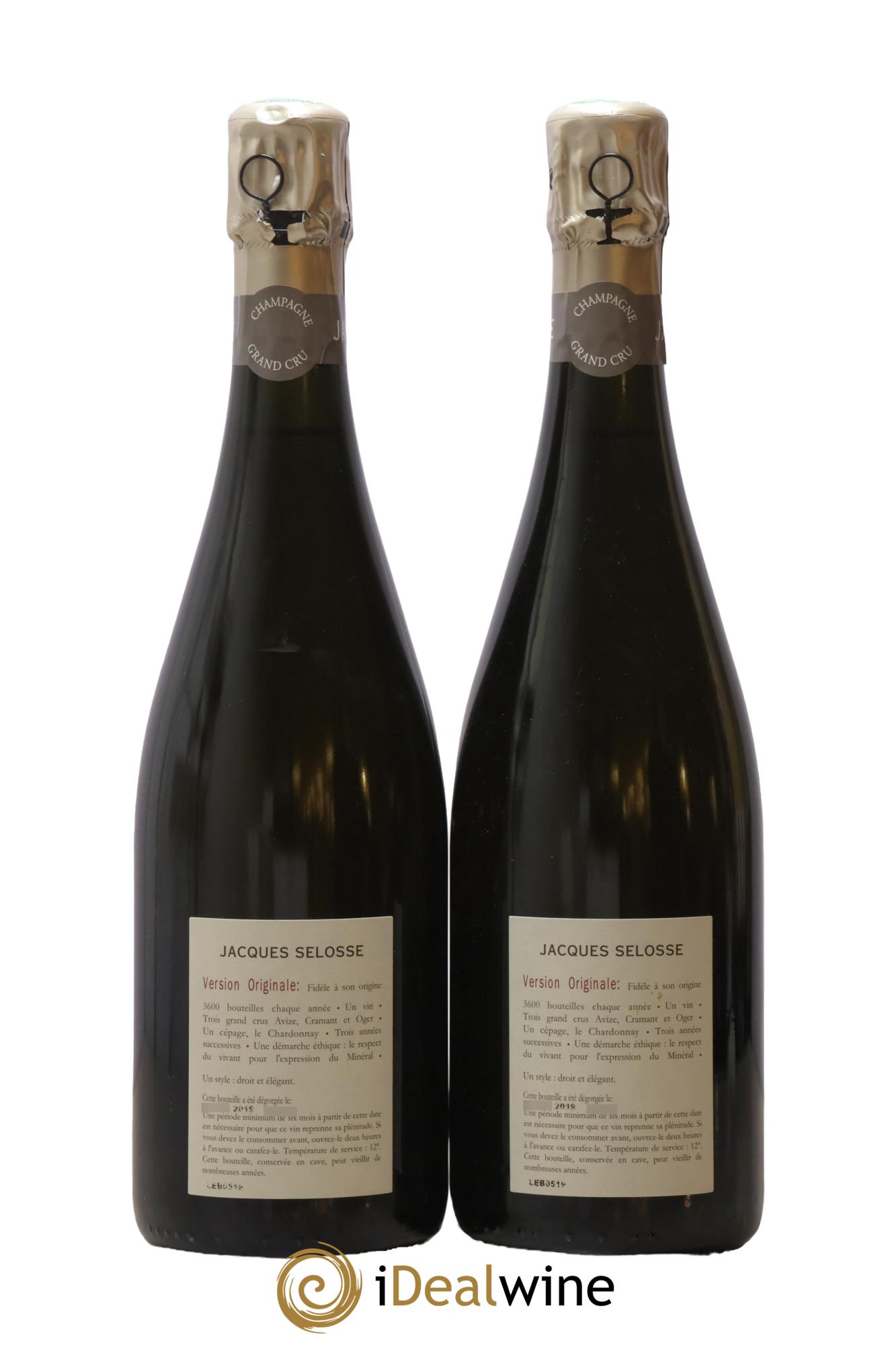 Version Originale Jacques Selosse - Lot de 2 bouteilles - 1