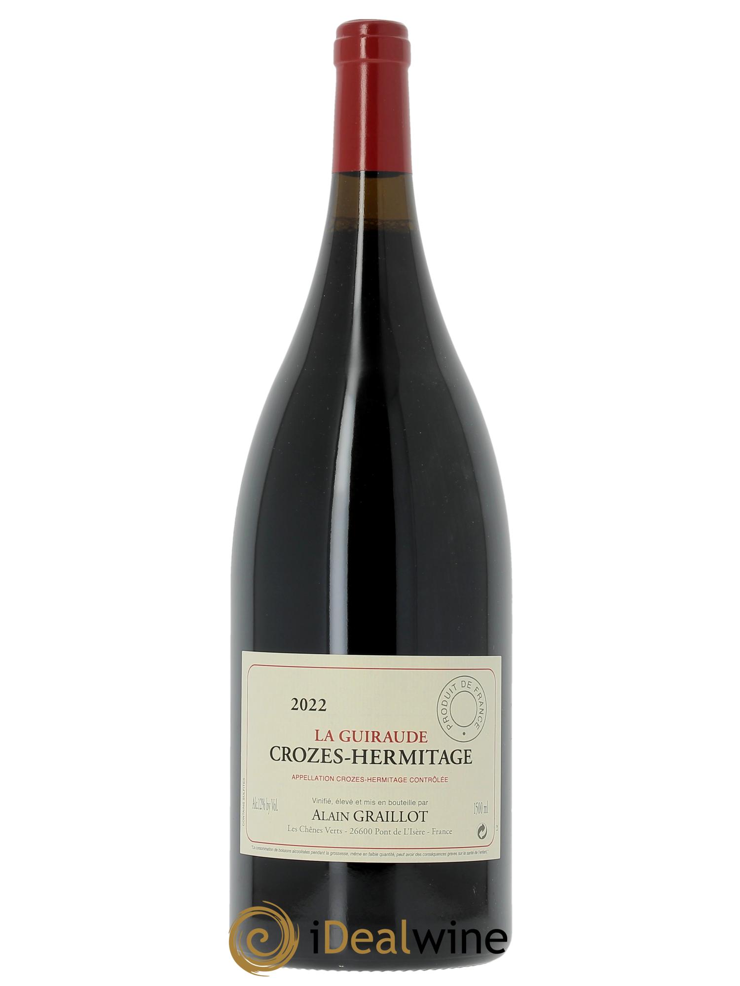 Crozes-Hermitage La Guiraude Domaine Graillot 2022 - Lot de 1 magnum - 0