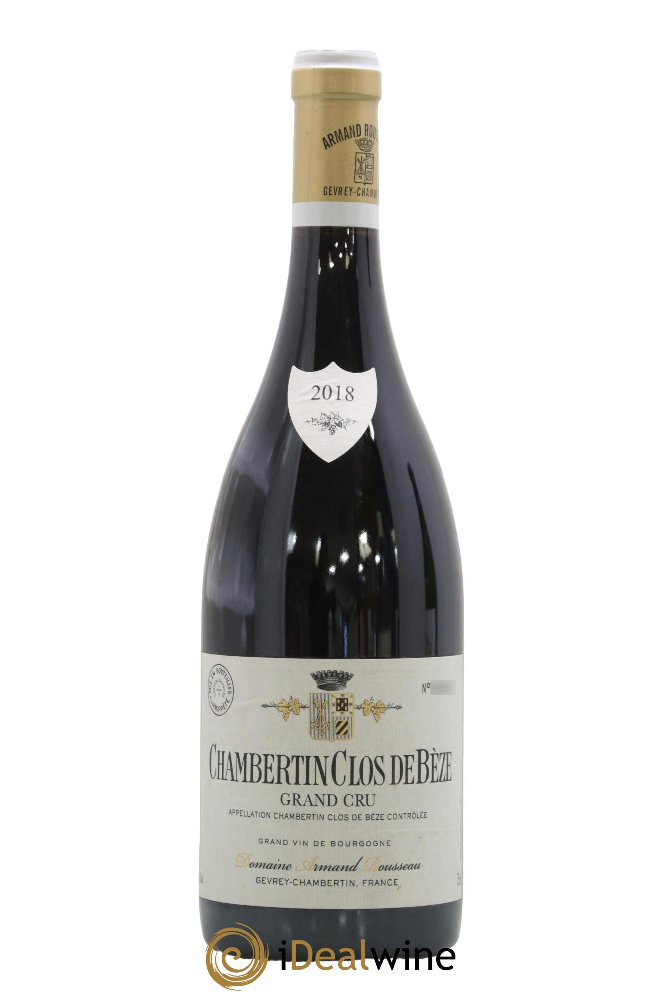 Chambertin Clos de Bèze Grand Cru Armand Rousseau (Domaine) 2018 - Lot de 1 bouteille - 0