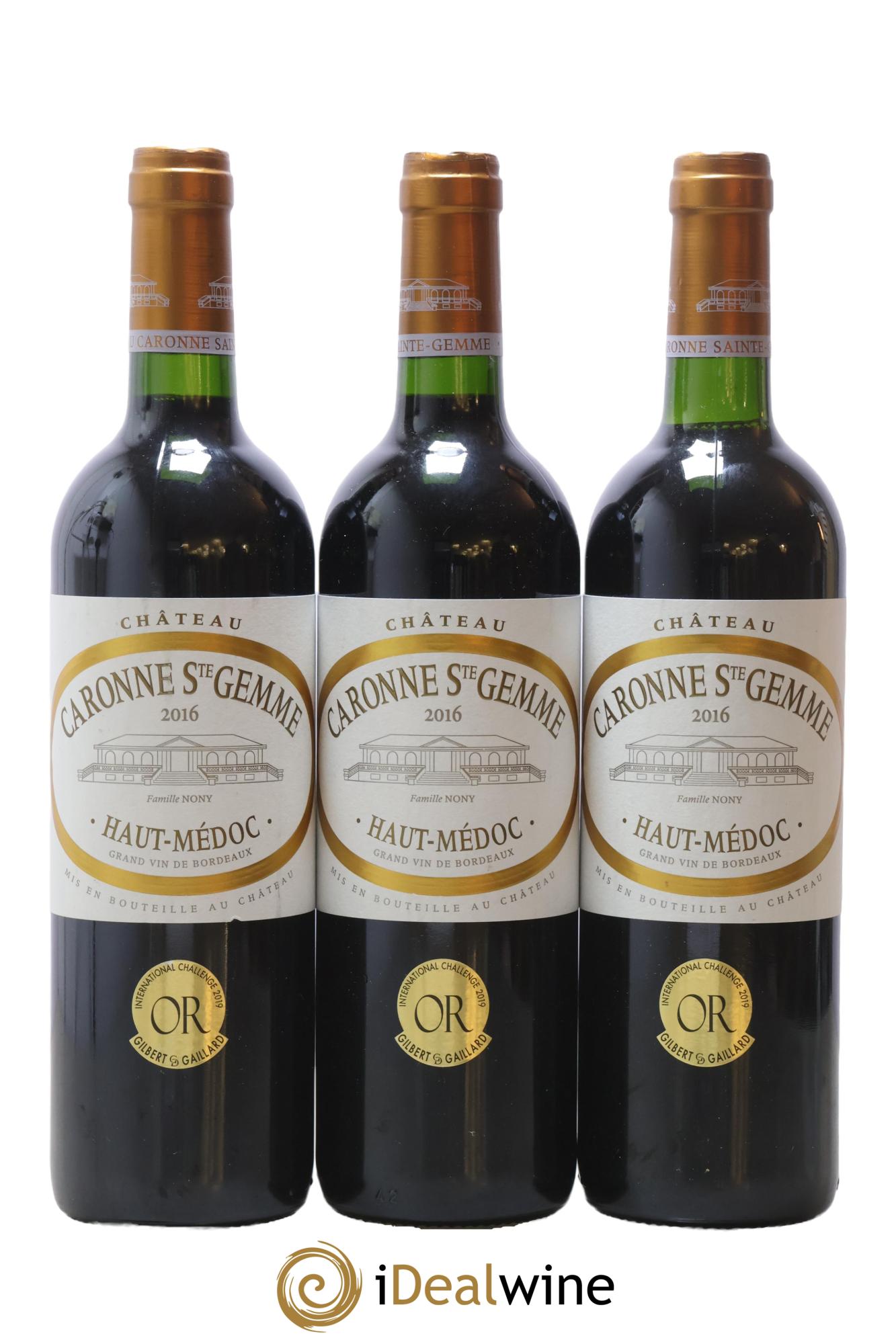 Château Caronne Sainte-Gemme Cru Bourgeois 2016 - Posten von 3 Flaschen - 0