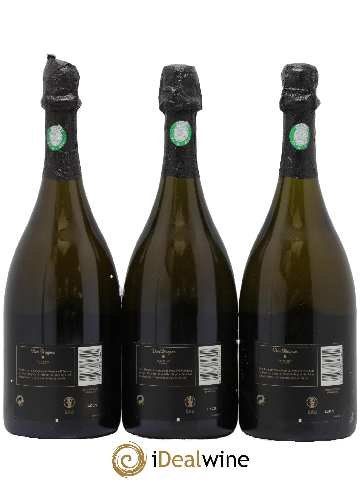 Brut Dom Pérignon 2009 - Lot of 3 bottles - 1