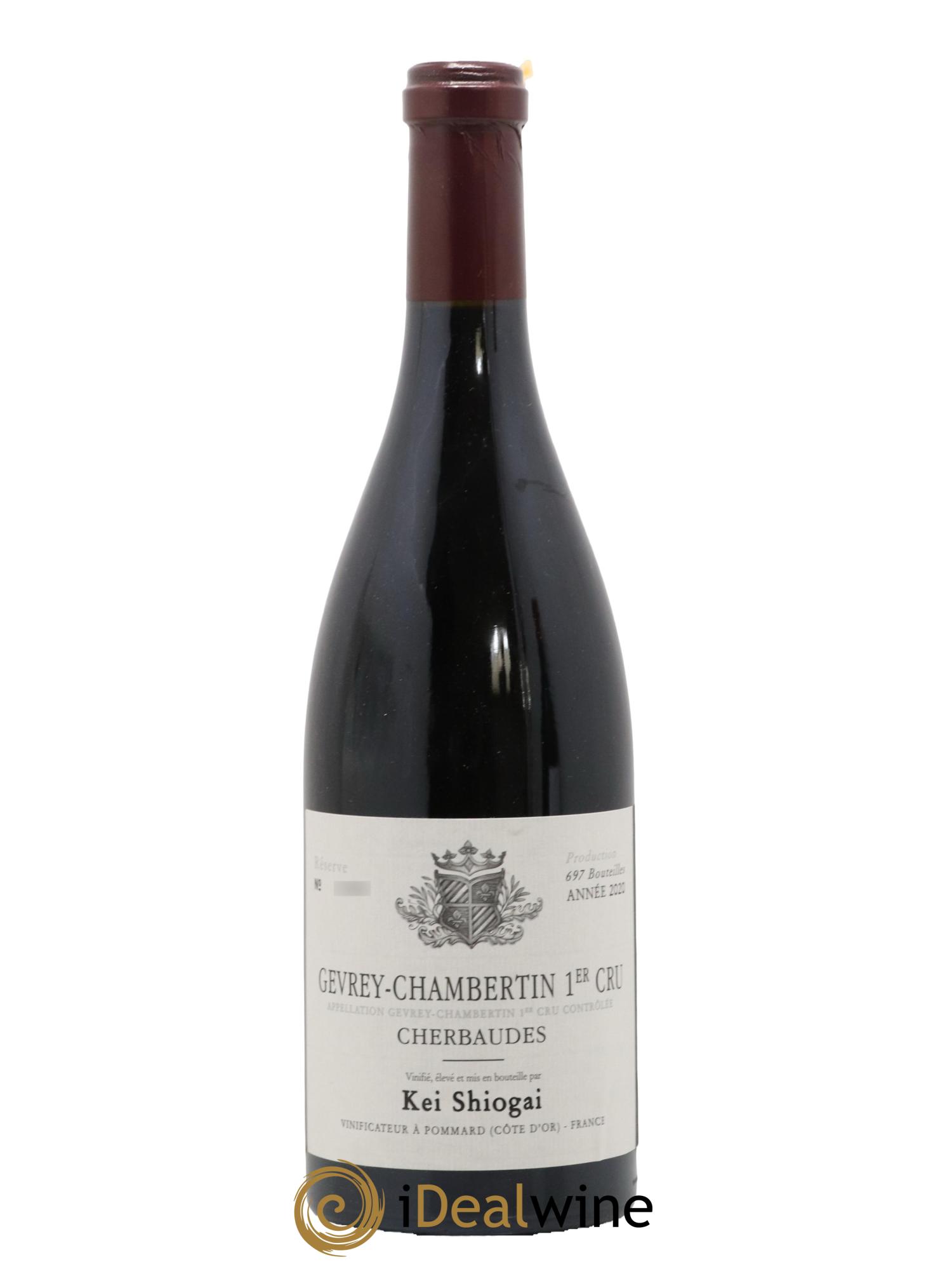 Gevrey-Chambertin 1er Cru Cherbaudes Kei Shiogai 2020 - Lot de 1 bouteille - 0