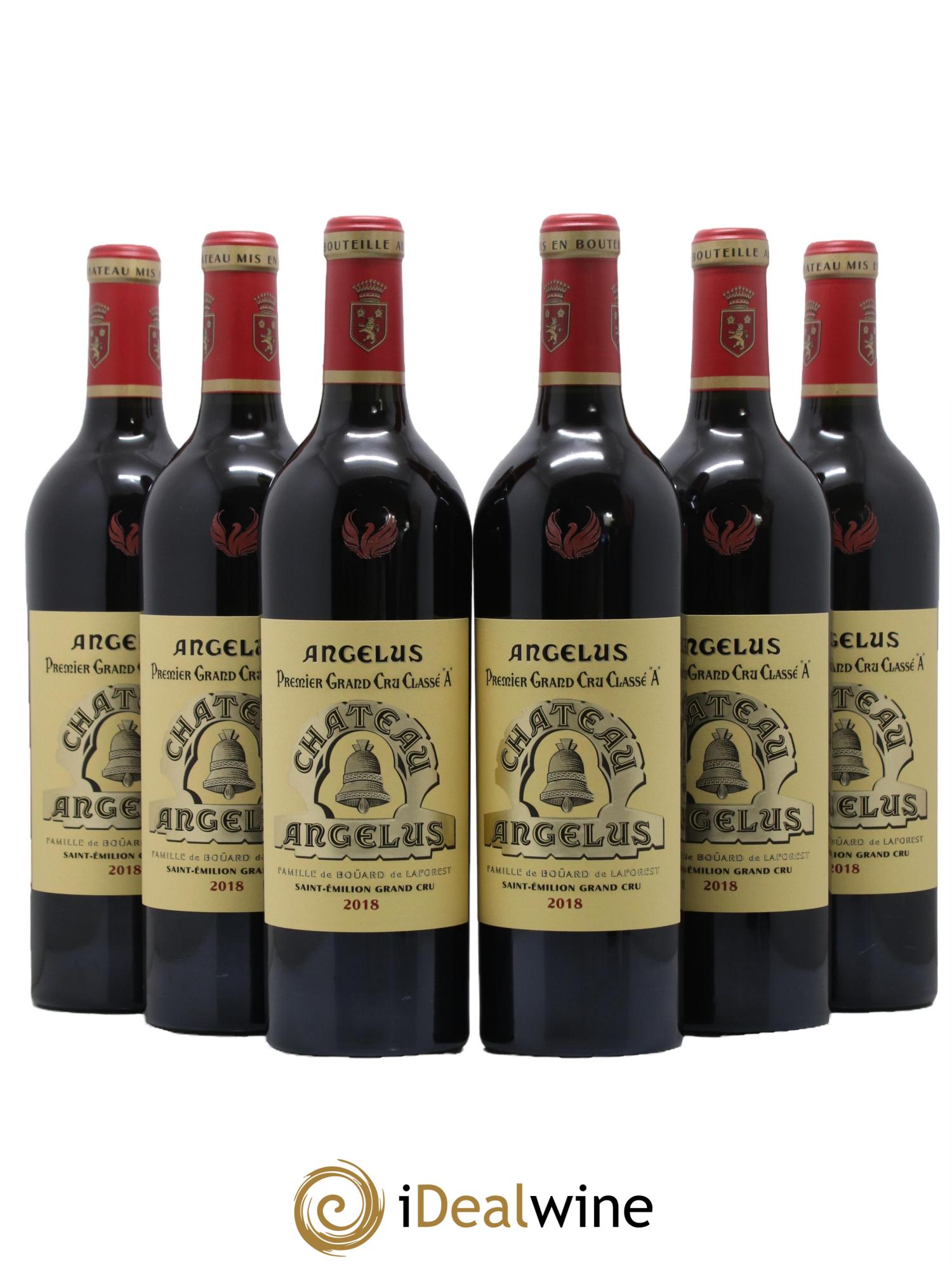 Château Angélus 1er Grand Cru Classé A 2018 - Lot de 6 bouteilles - 0