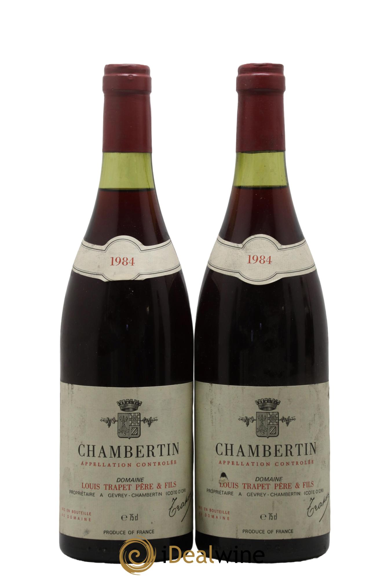 Chambertin Grand Cru Louis Trapet Père & Fils 1984 - Posten von 2 Flaschen - 0