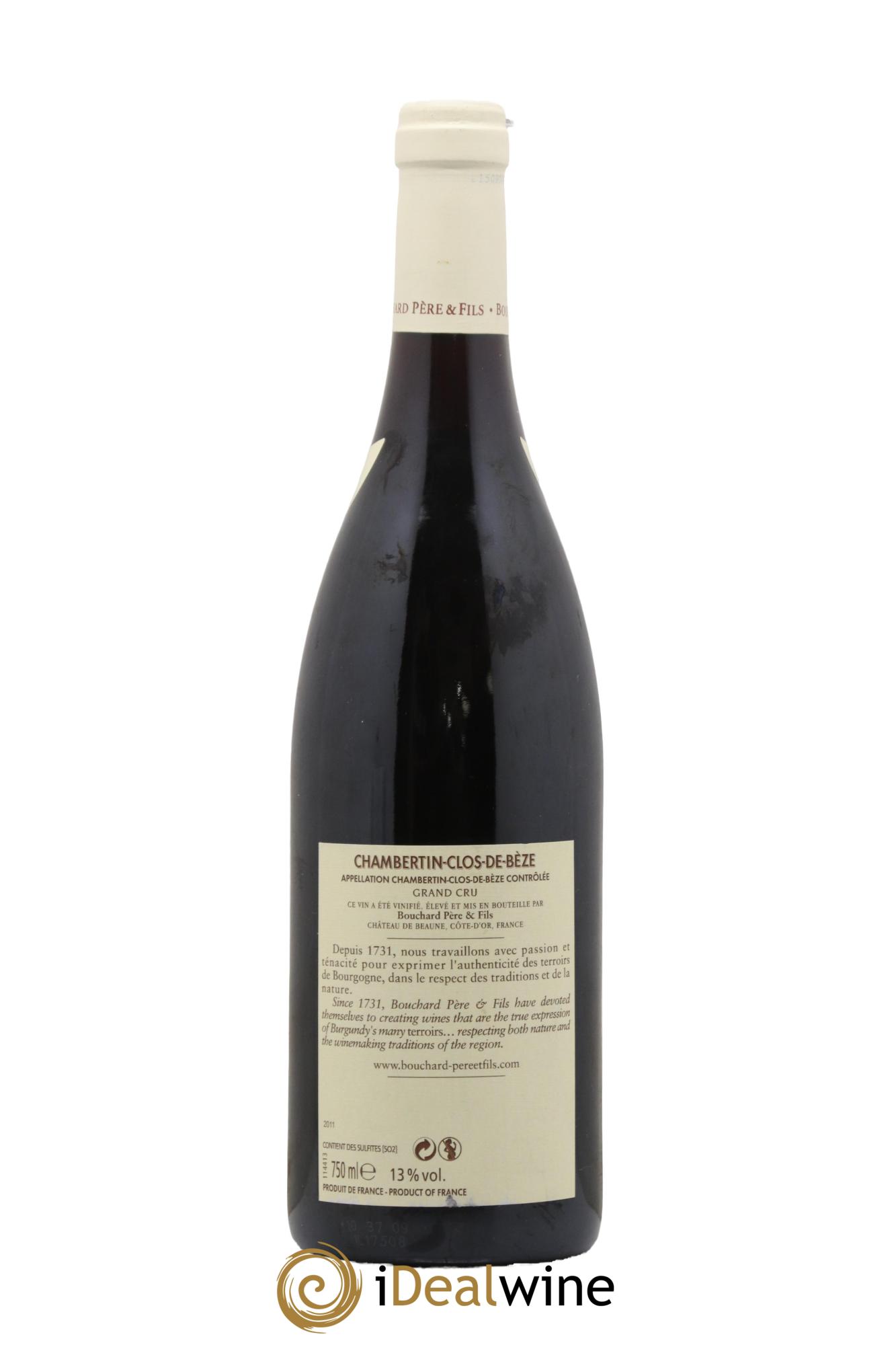 Chambertin Clos de Bèze Grand Cru Bouchard Père & Fils 2011 - Lot of 1 bottle - 1