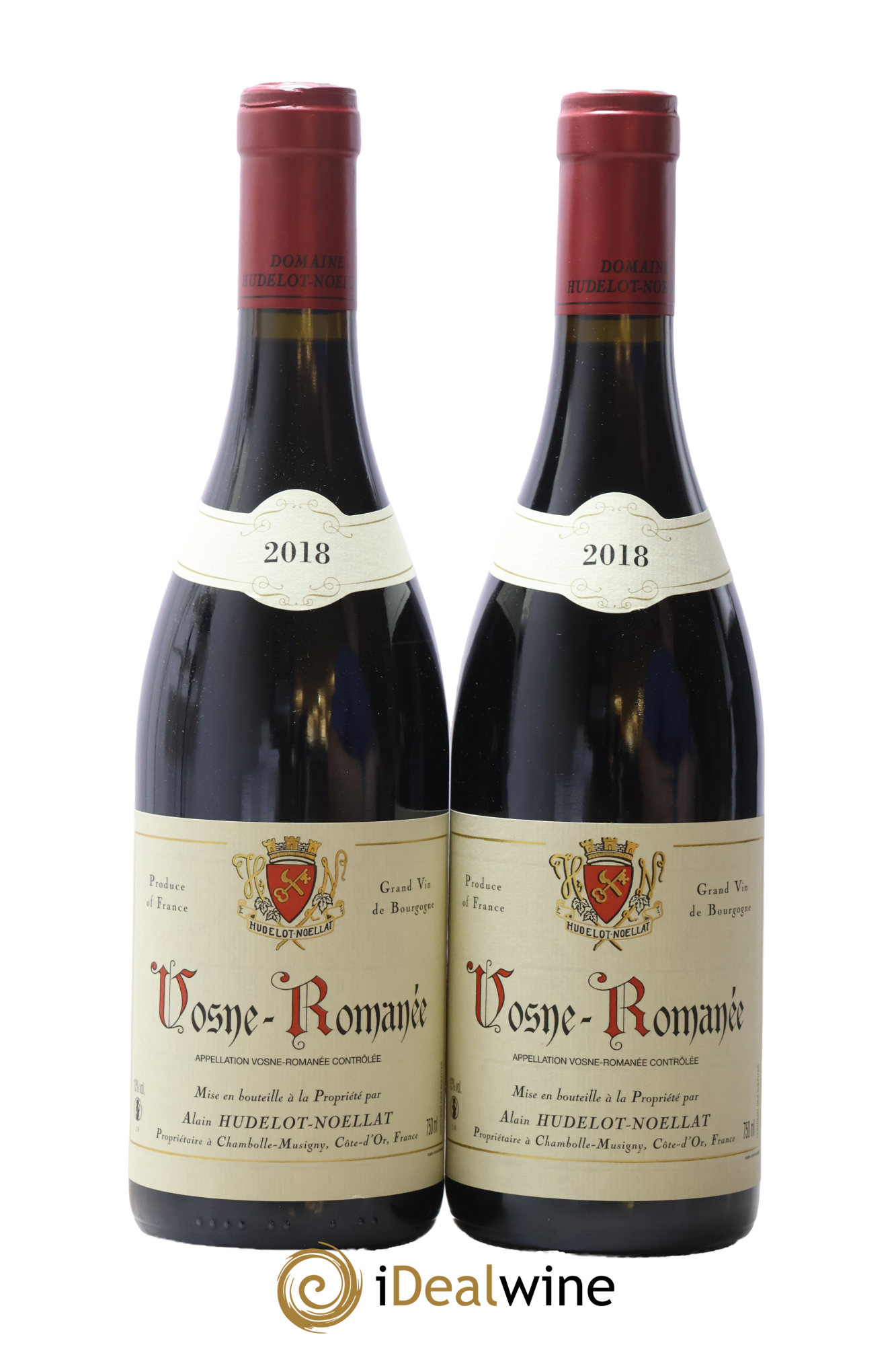 Vosne-Romanée Hudelot-Noëllat 2018 - Lotto di 2 bottiglie - 0