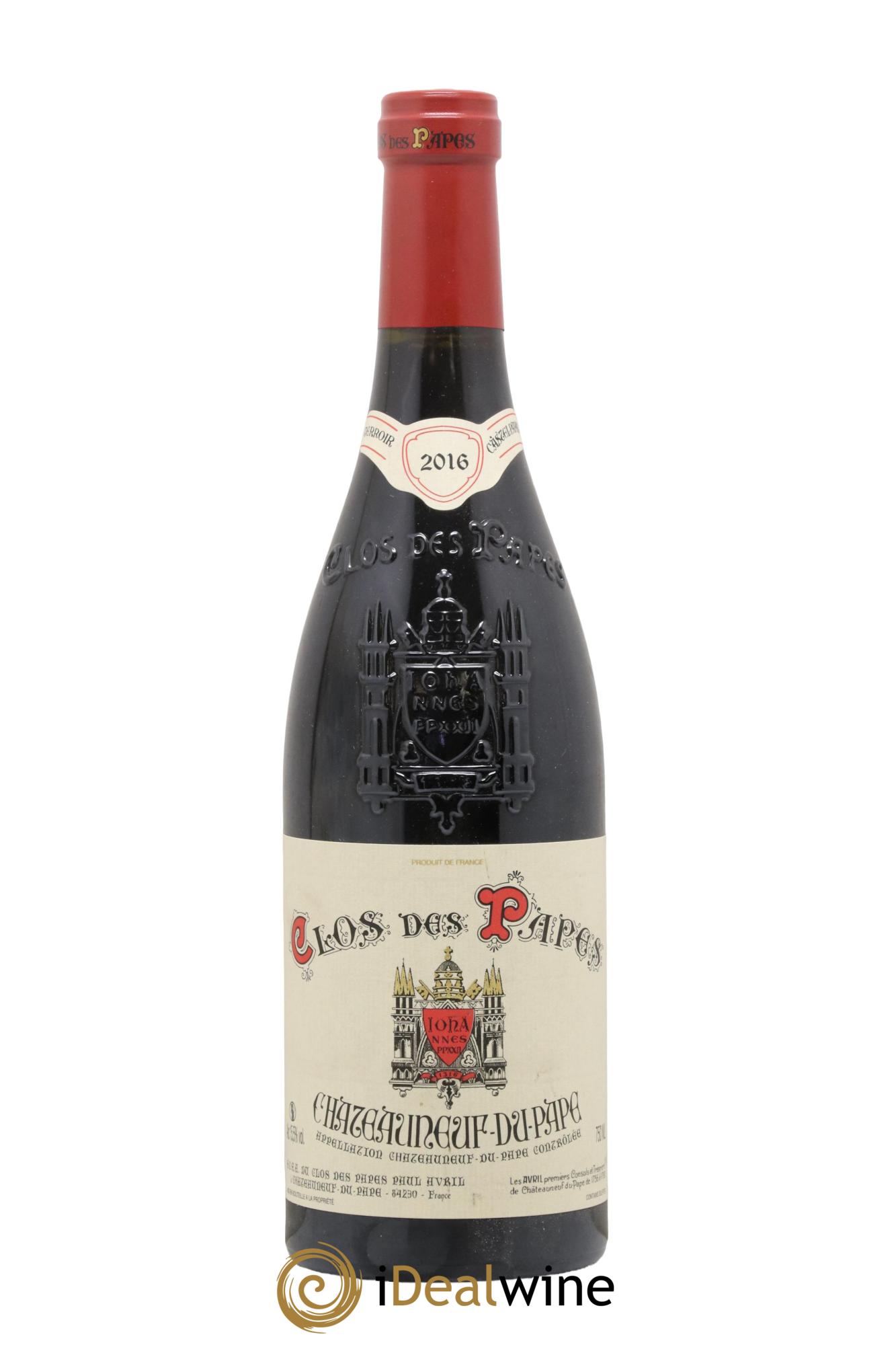 Châteauneuf-du-Pape Clos des Papes - Paul Avril 2016 - Lot de 1 bouteille - 0