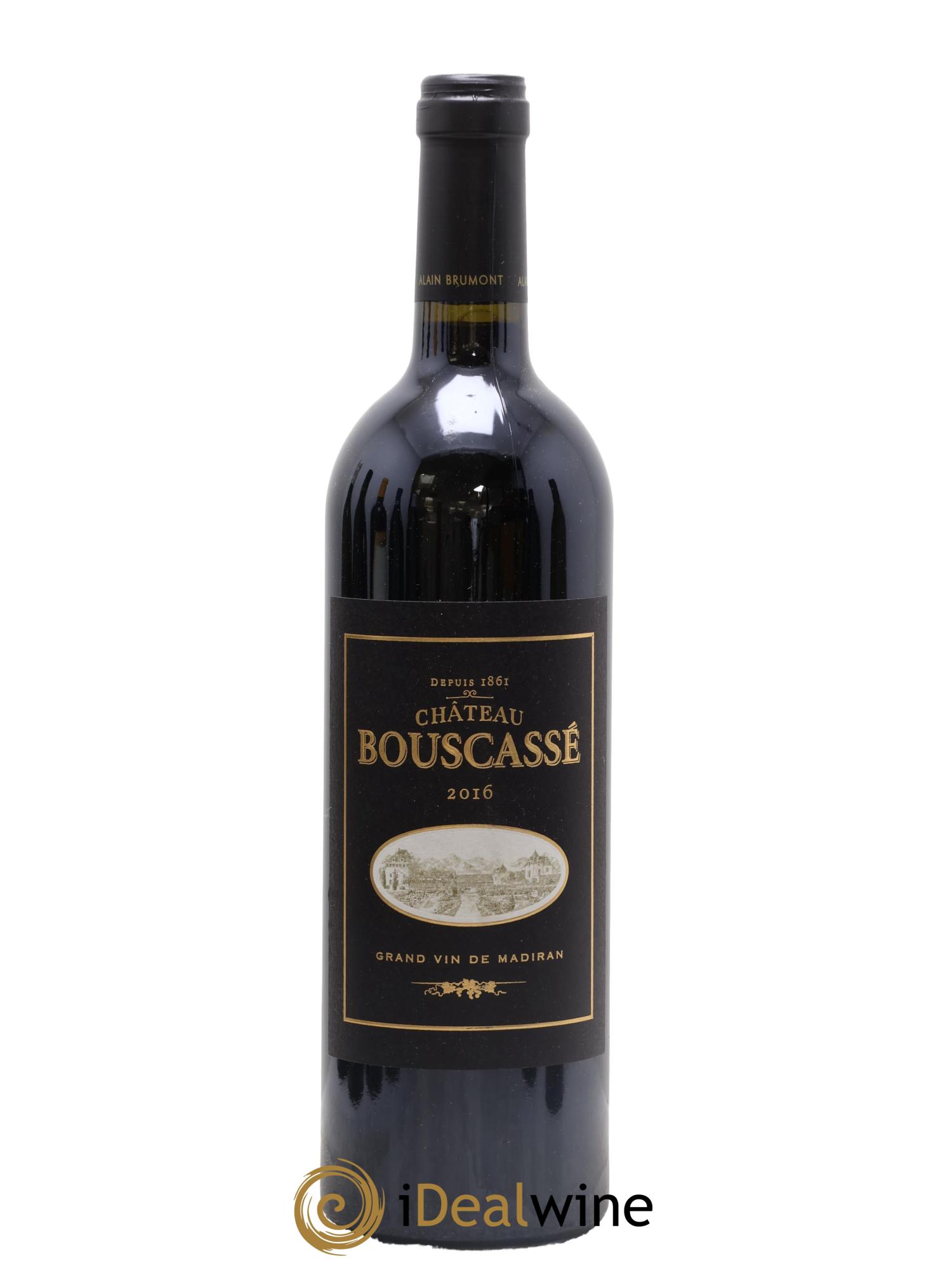 Madiran Château Bouscassé Alain Brumont 2016 - Lot de 1 bouteille - 0