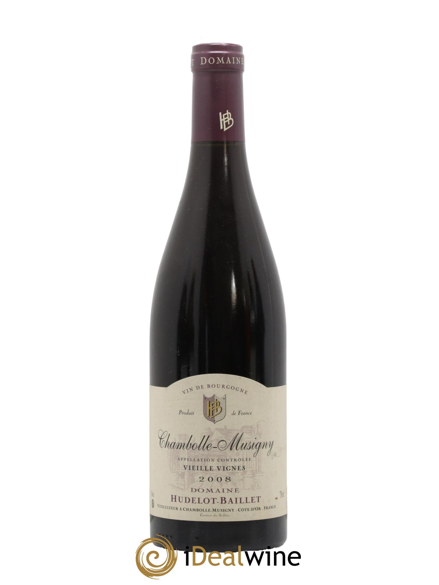 Chambolle-Musigny Vieilles Vignes Hudelot-Baillet 2008 - Lot de 1 bouteille - 0