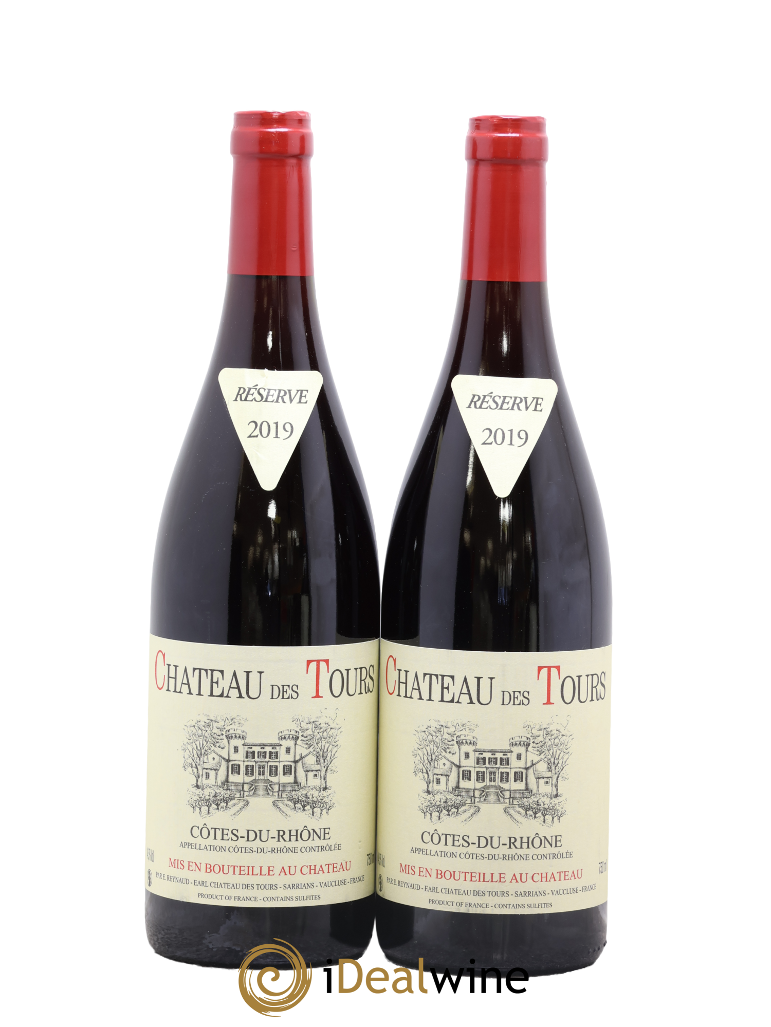 Côtes-du-Rhône Château des Tours Emmanuel Reynaud 2019 - Lotto di 2 bottiglie - 0