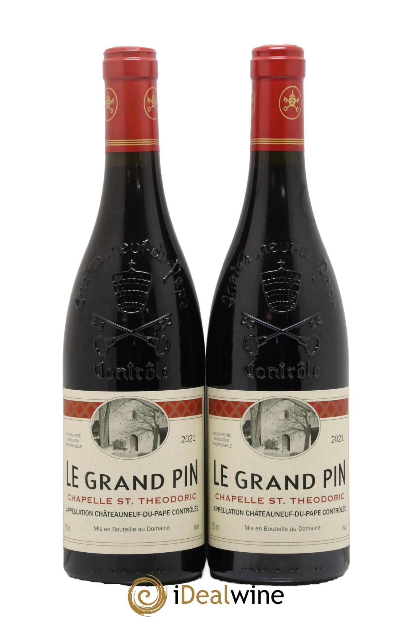 Châteauneuf-du-Pape Cuvée Le Grand Pin Chapelle Saint Theodoric 2021 - Lot de 2 bouteilles - 0