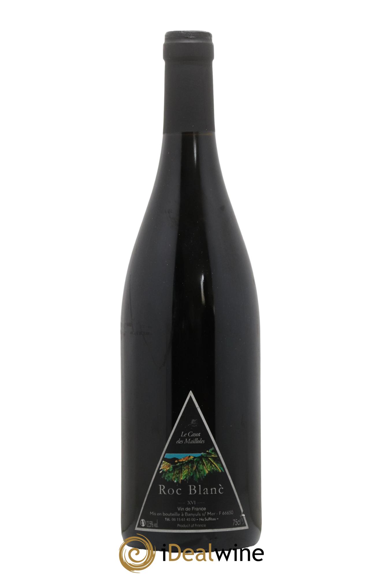 Vin de France Roc Blanc Le Casot Des Mailloles 2016 - Lot de 1 bouteille - 0